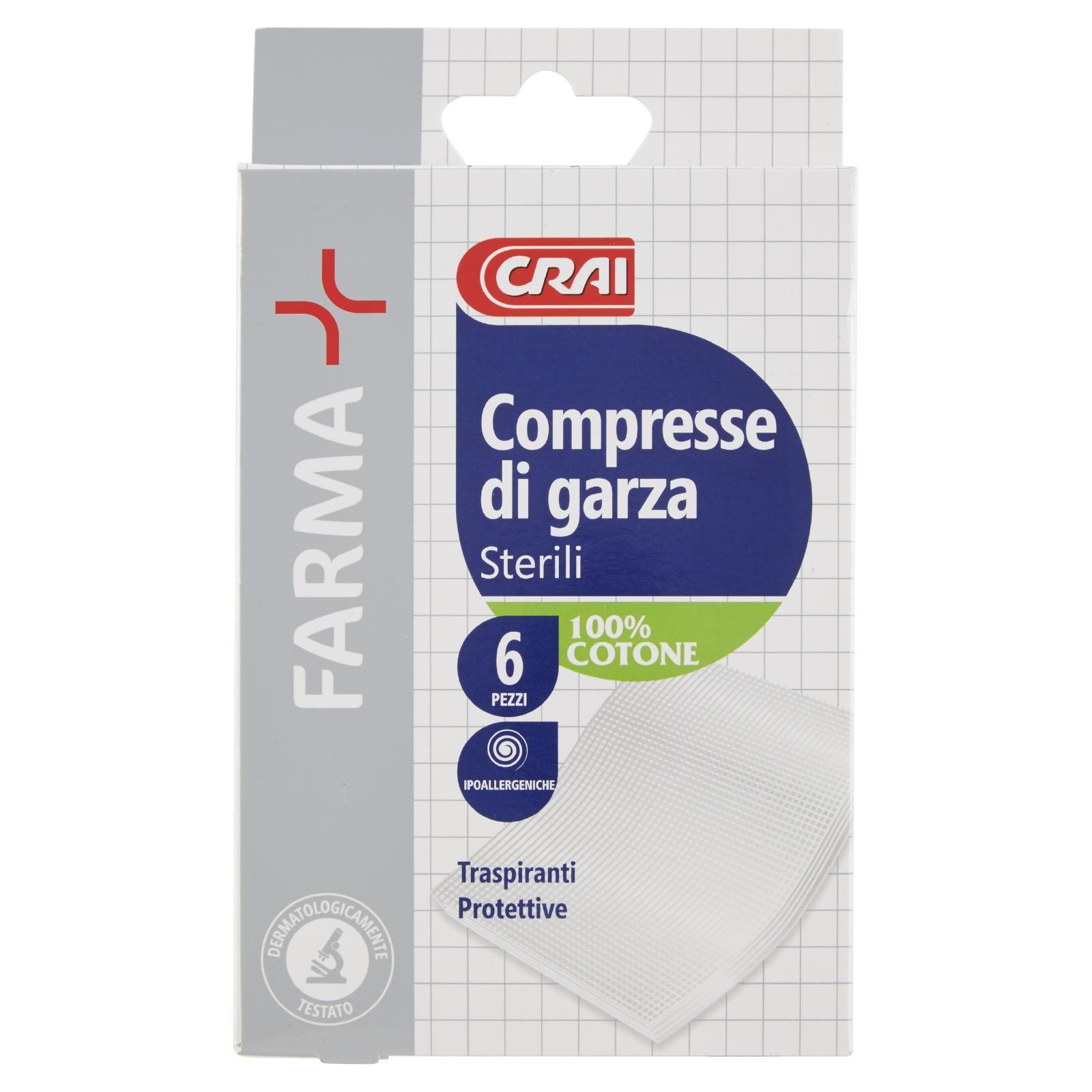 Crai Farma Compresse di garza Sterili 6 pz