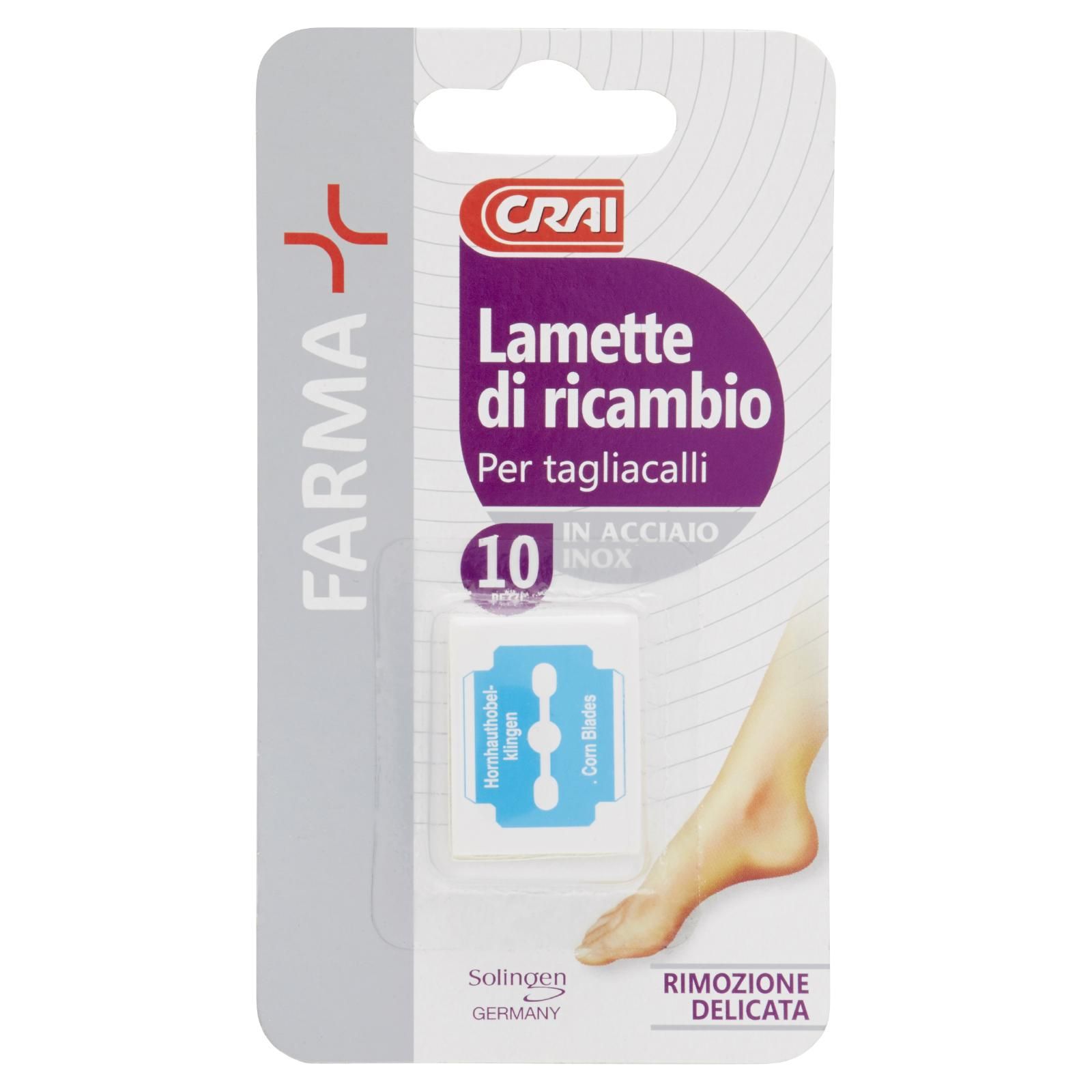 Crai Farma Lamette di ricambio Per tagliacalli 10 pz