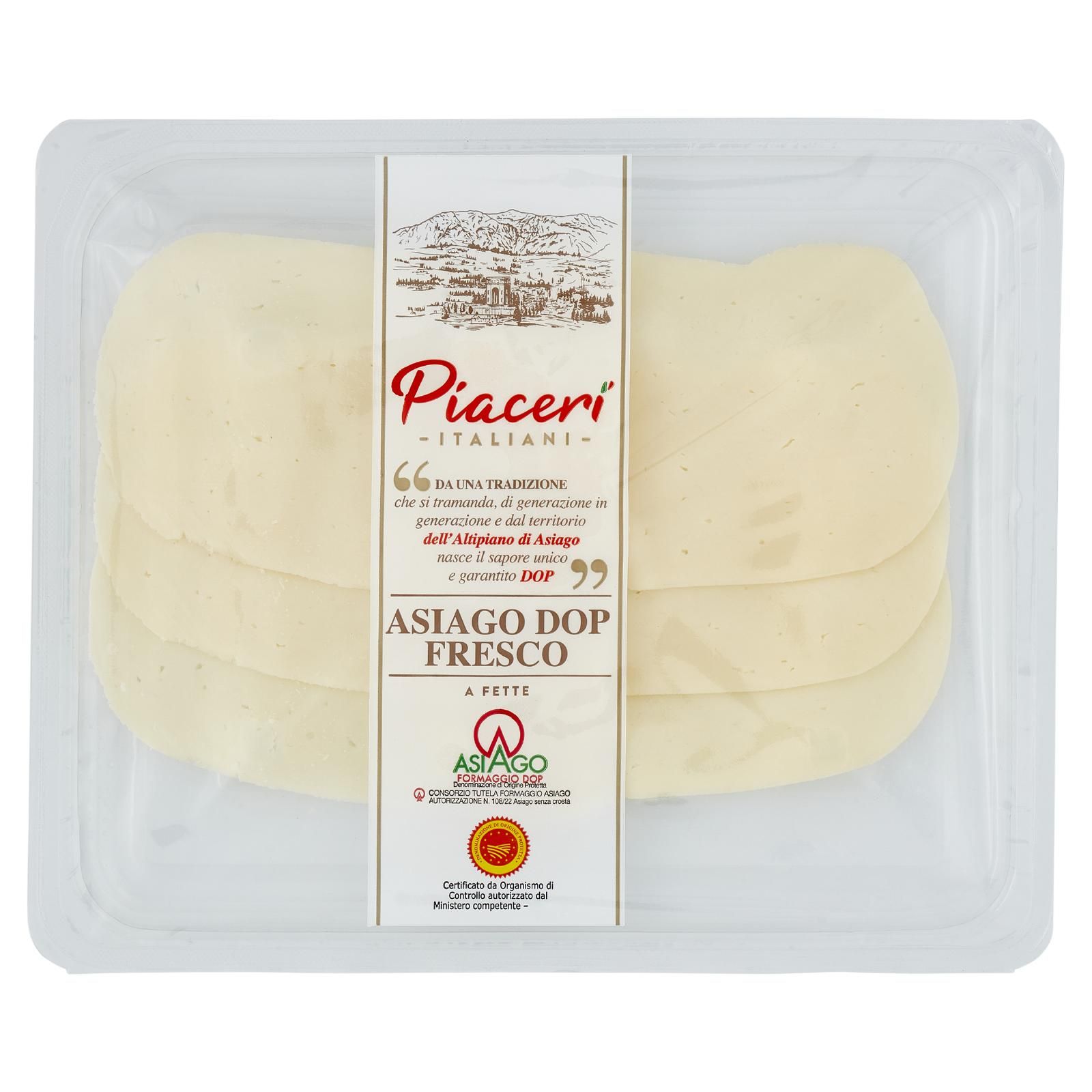 Piaceri Italiani Asiago DOP Fresco A Fette 110 g
