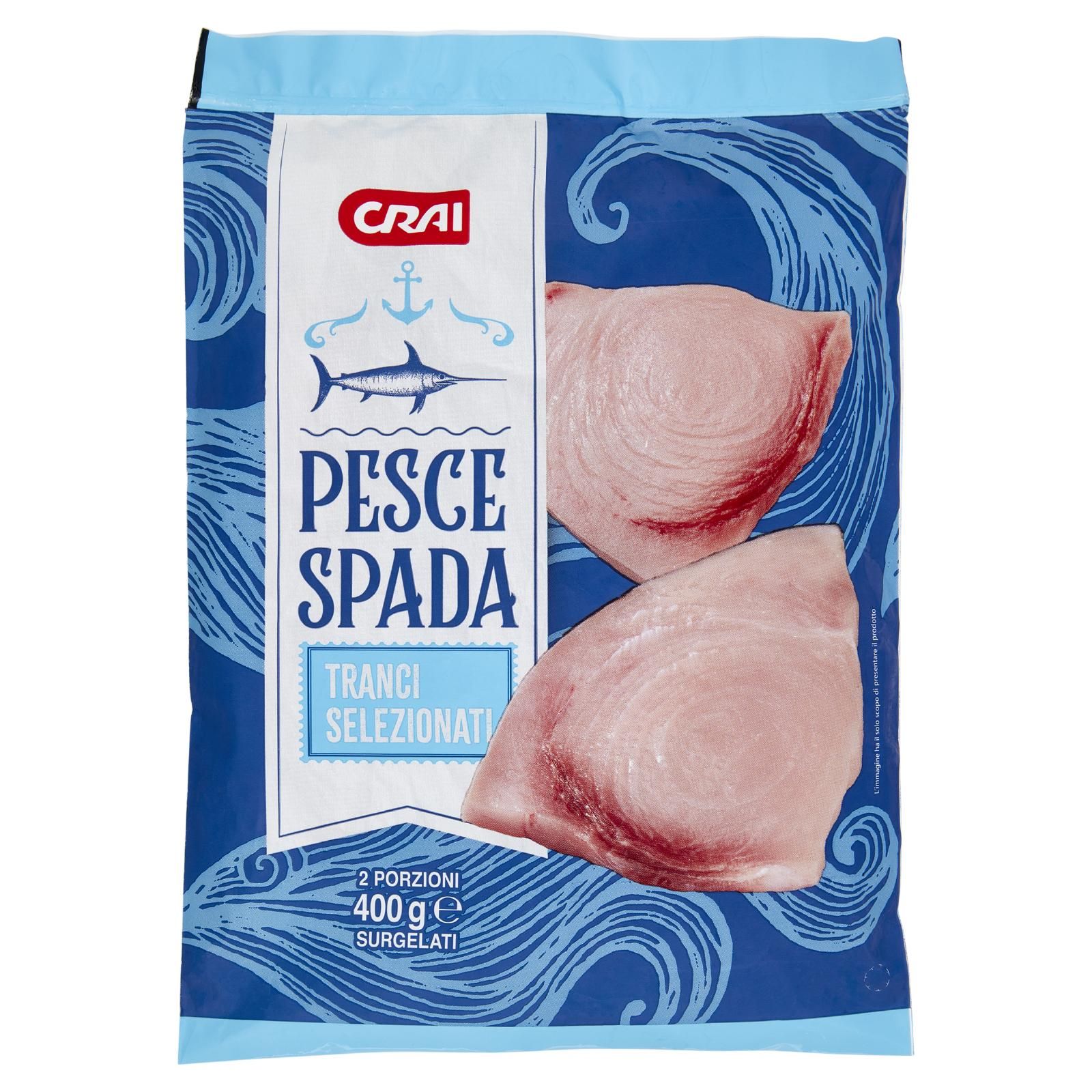 Crai Pesce Spada Tranci Selezionati Surgelati 400 g