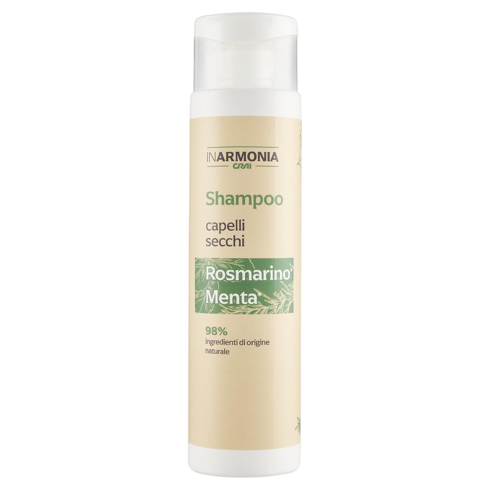 Crai In Armonia Shampoo capelli secchi Rosmarino* Menta* 300 ml