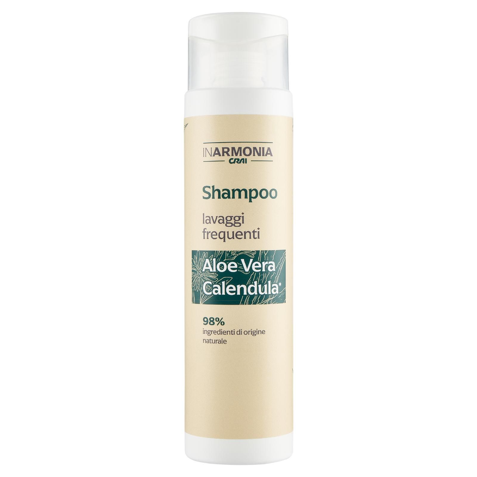 Crai In Armonia Shampoo lavaggi frequenti Aloe Vera Calendula* 300 ml