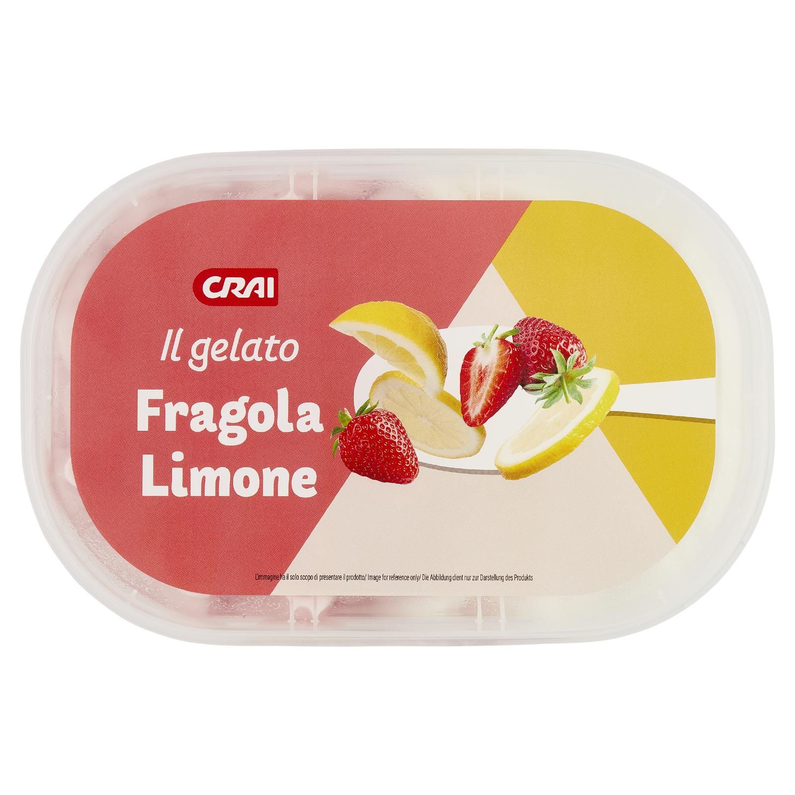 Crai Il gelato Fragola Limone 500 g