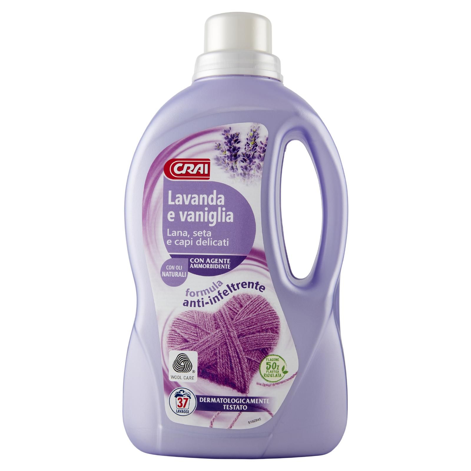 Crai Lavanda e vaniglia Lana, seta e capi delicati 1,5 Lt