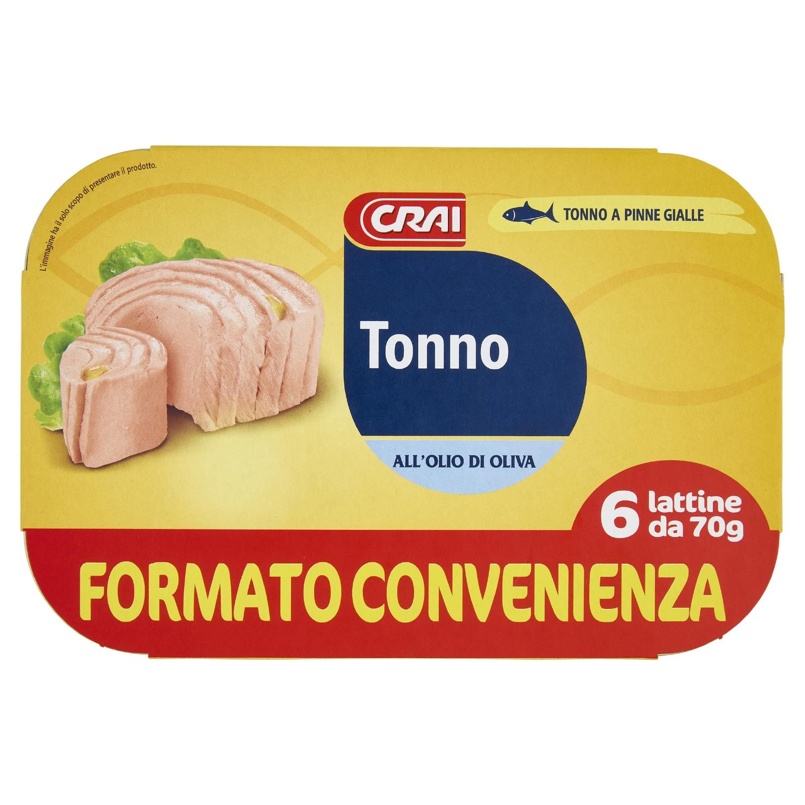 Crai Tonno all'Olio di Oliva 6 x 70 g