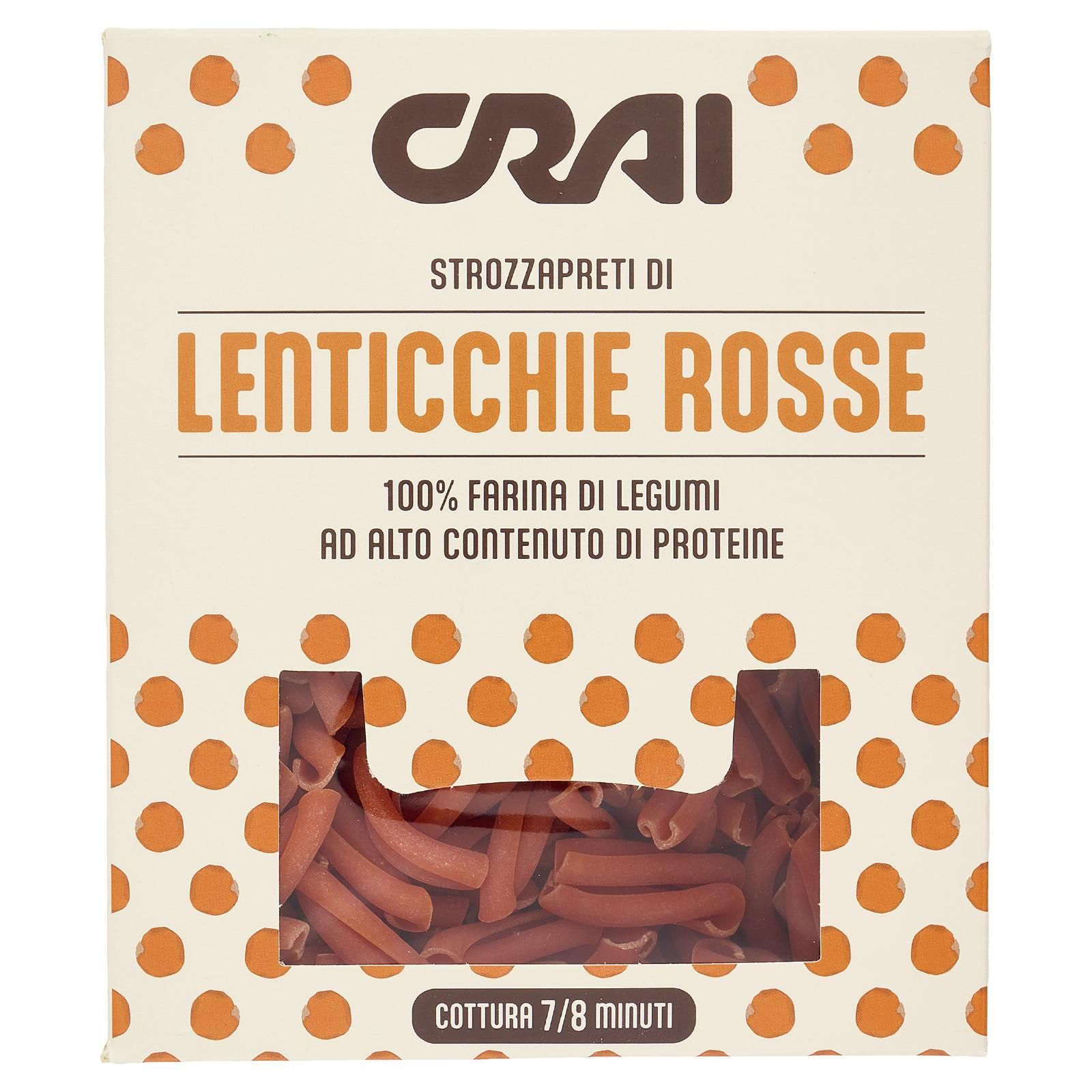 Crai Strozzapreti Di Lenticchie Rosse 250 g