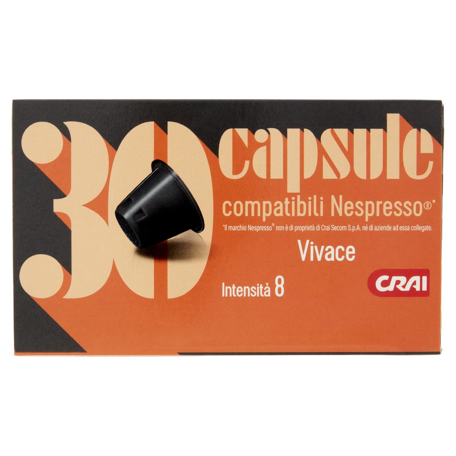 Crai 30 capsule compatibili Nespresso Vivace 30 x 5 g