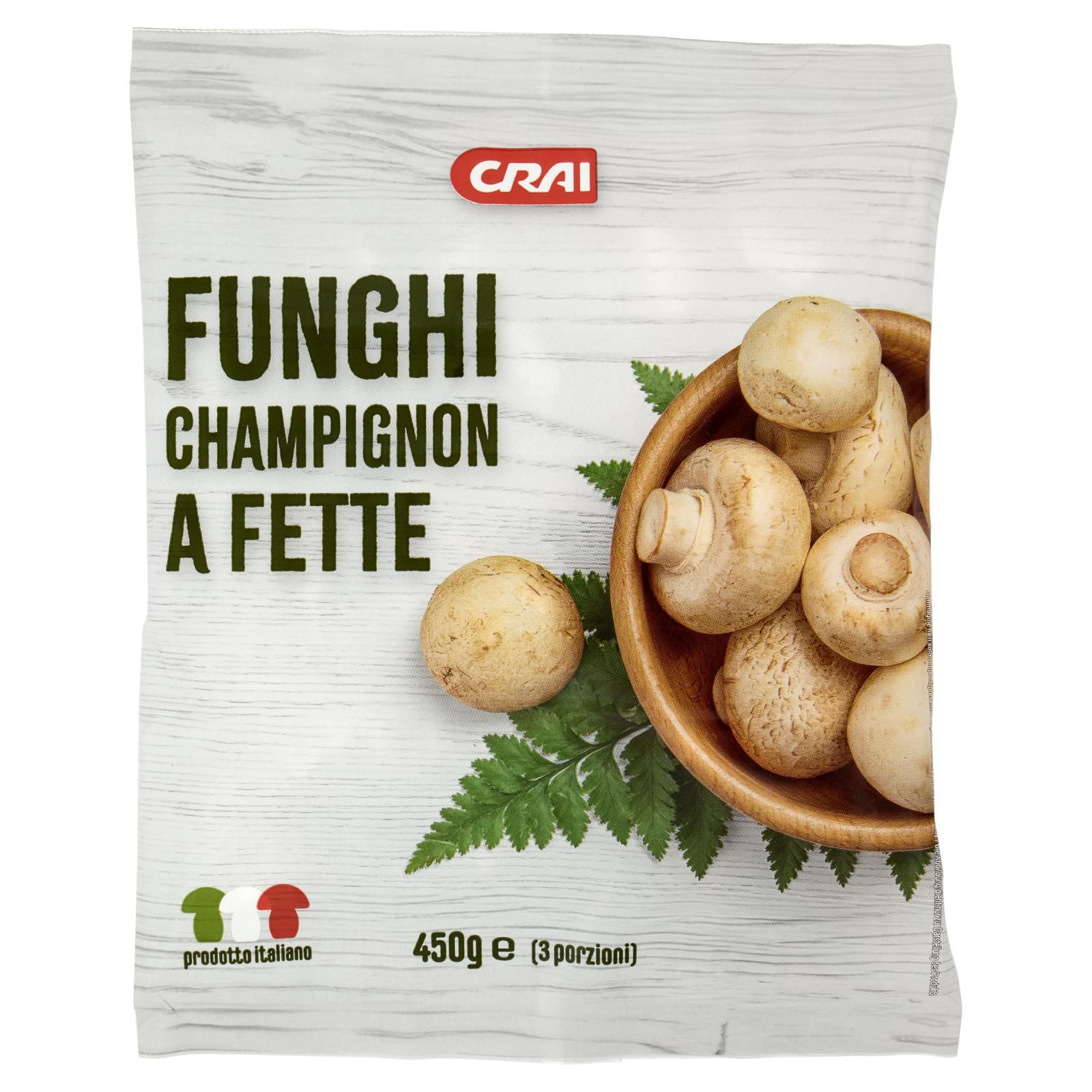 Crai Funghi Champignon a Fette 450 g