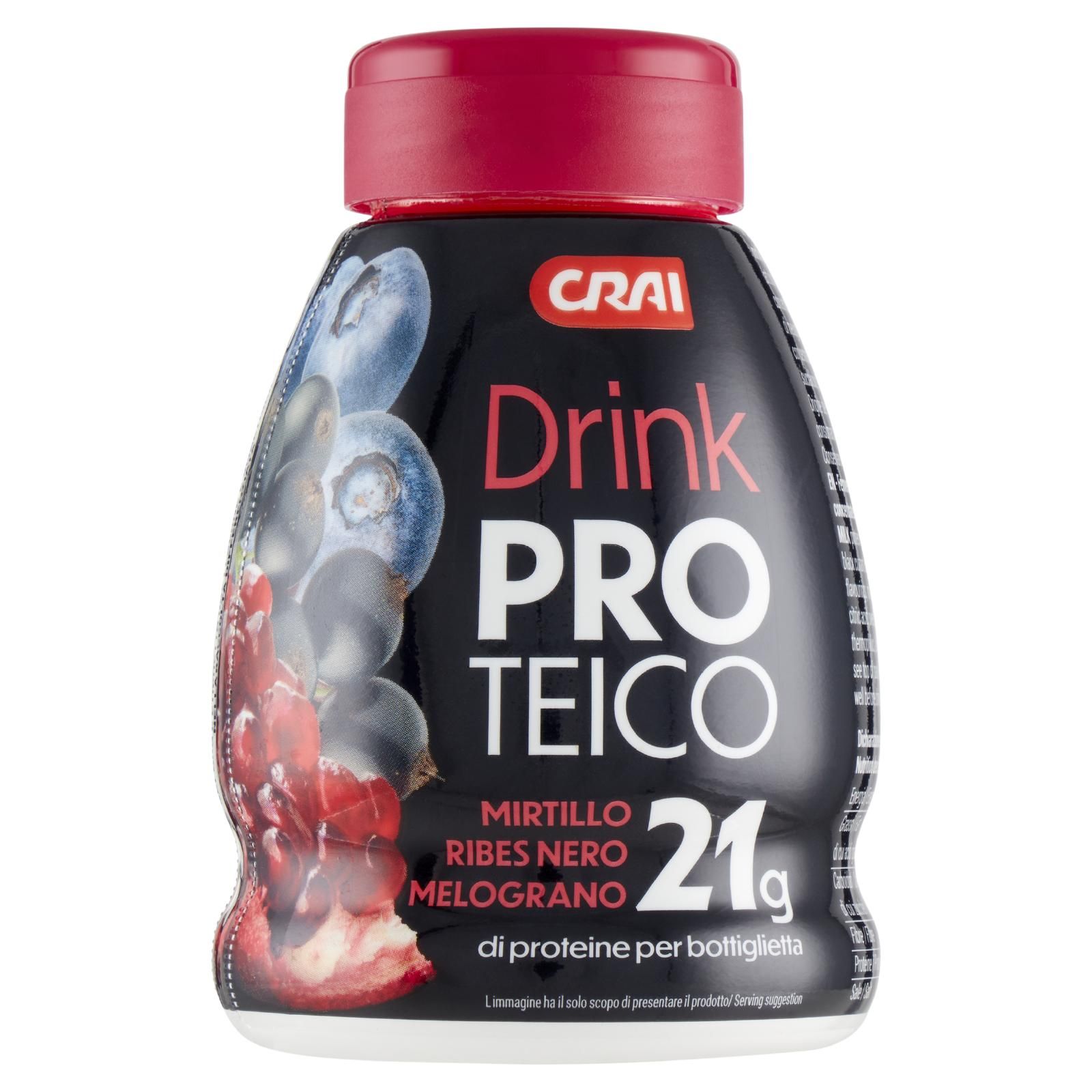 Crai Drink Proteico Mirtillo Ribes Nero Melograno 235 g