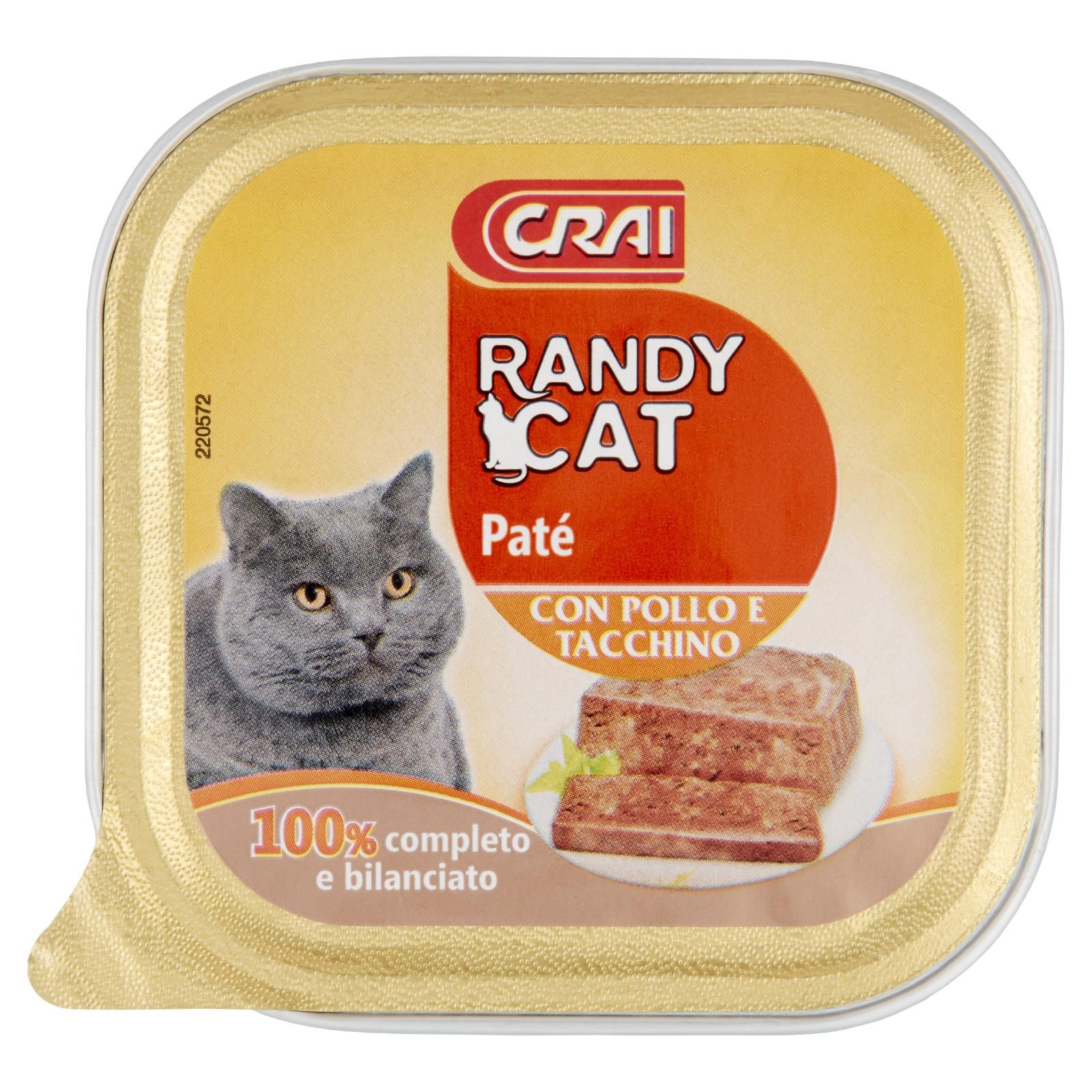 Crai Randy Cat Paté Con Pollo E Tacchino 100 g