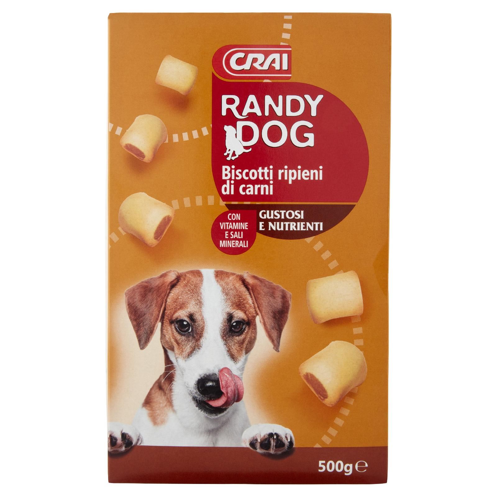 Crai Randy Dog Biscotti ripieni di carni 500 g