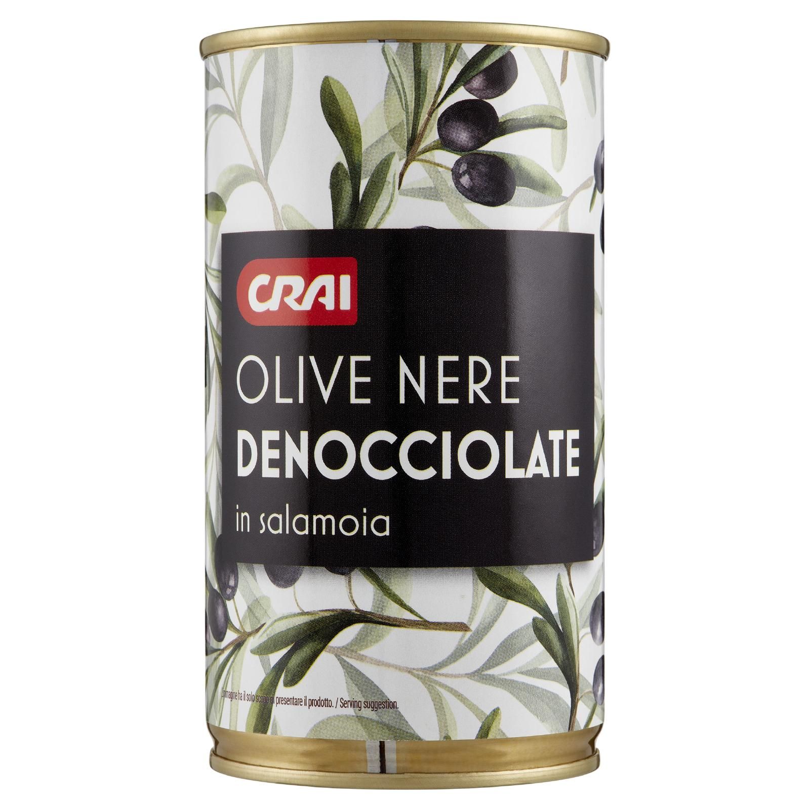 Crai Olive Nere Denocciolate in salamoia 350 g