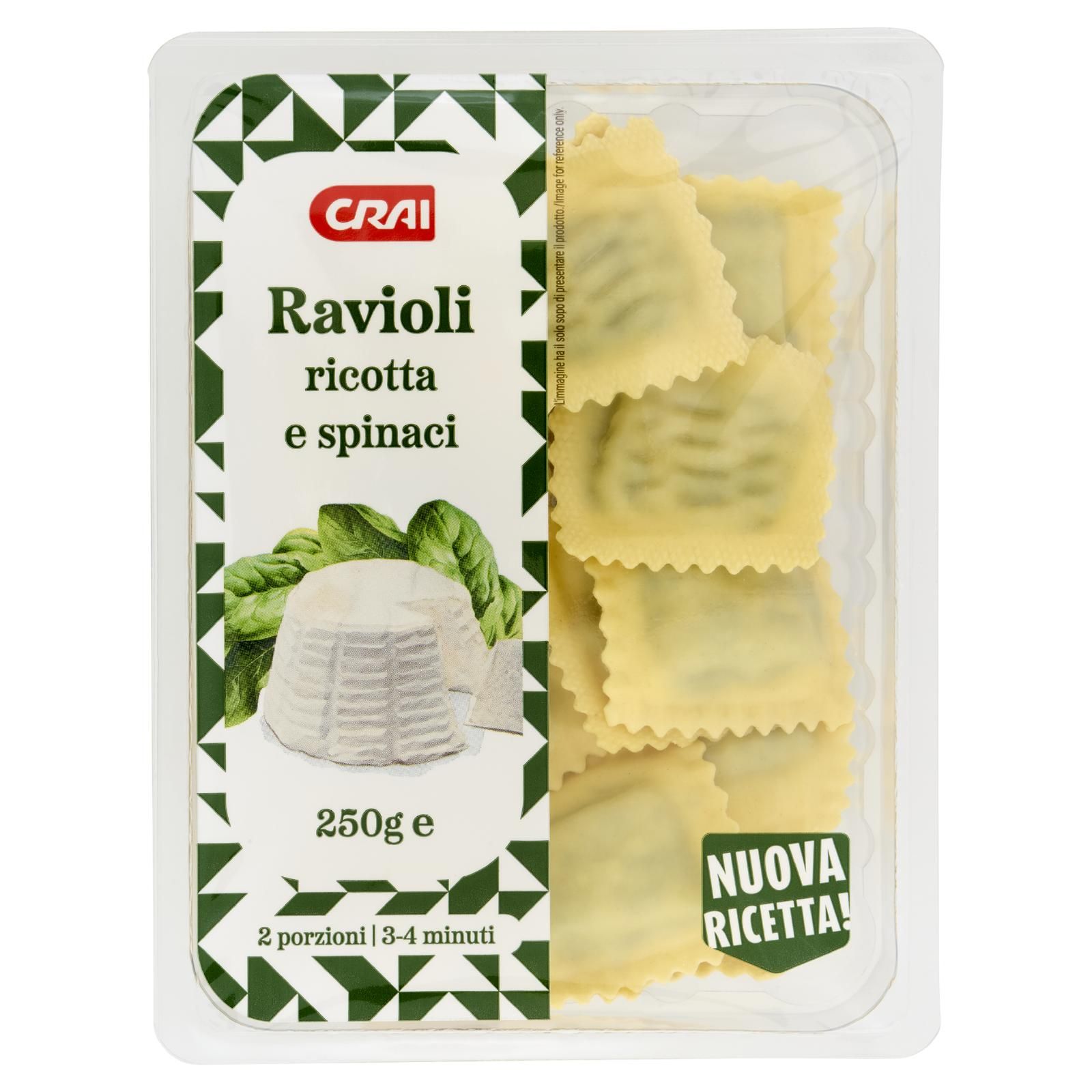 Crai Ravioli ricotta e spinaci 250 g
