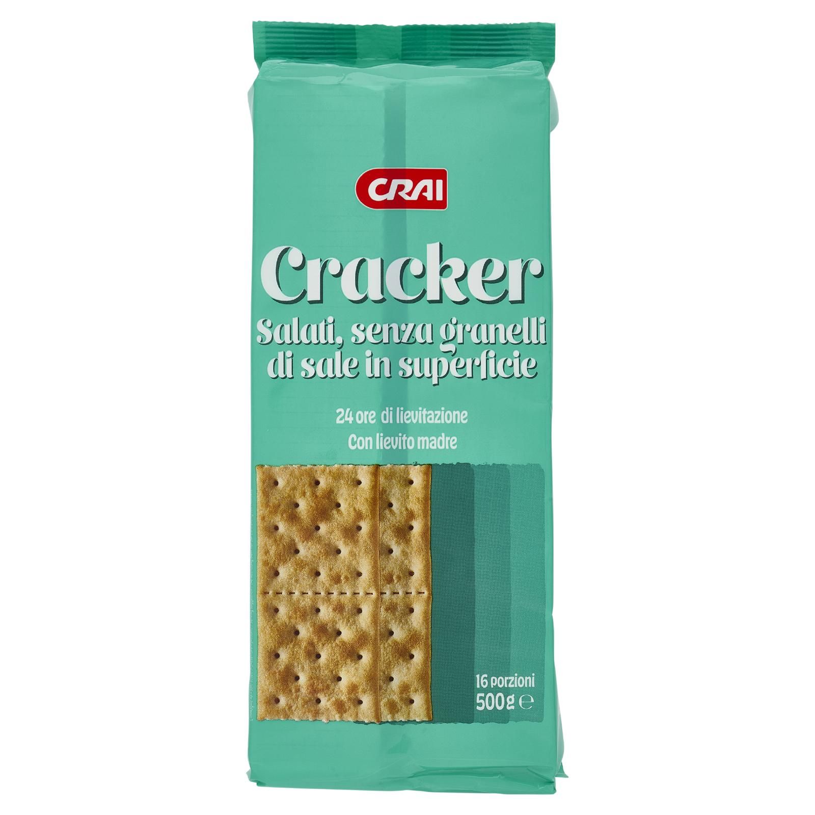 Crai Cracker Salati, senza granelli di sale in superficie 500 g