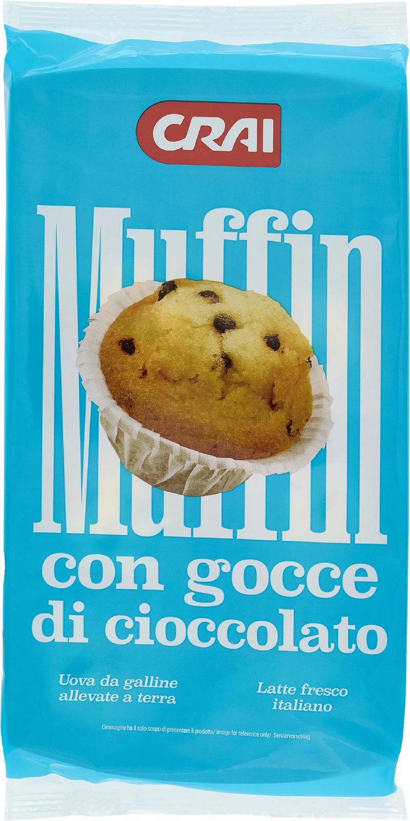 Crai Muffin con gocce di cioccolato 6 x 40 g