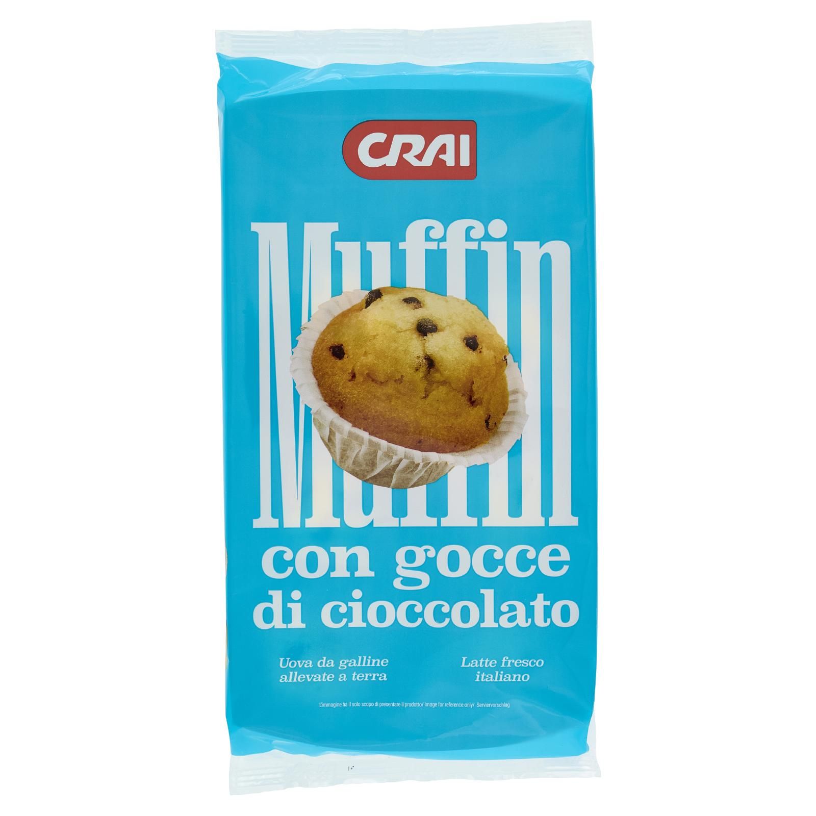 Crai Muffin con gocce di cioccolato 6 x 40 g