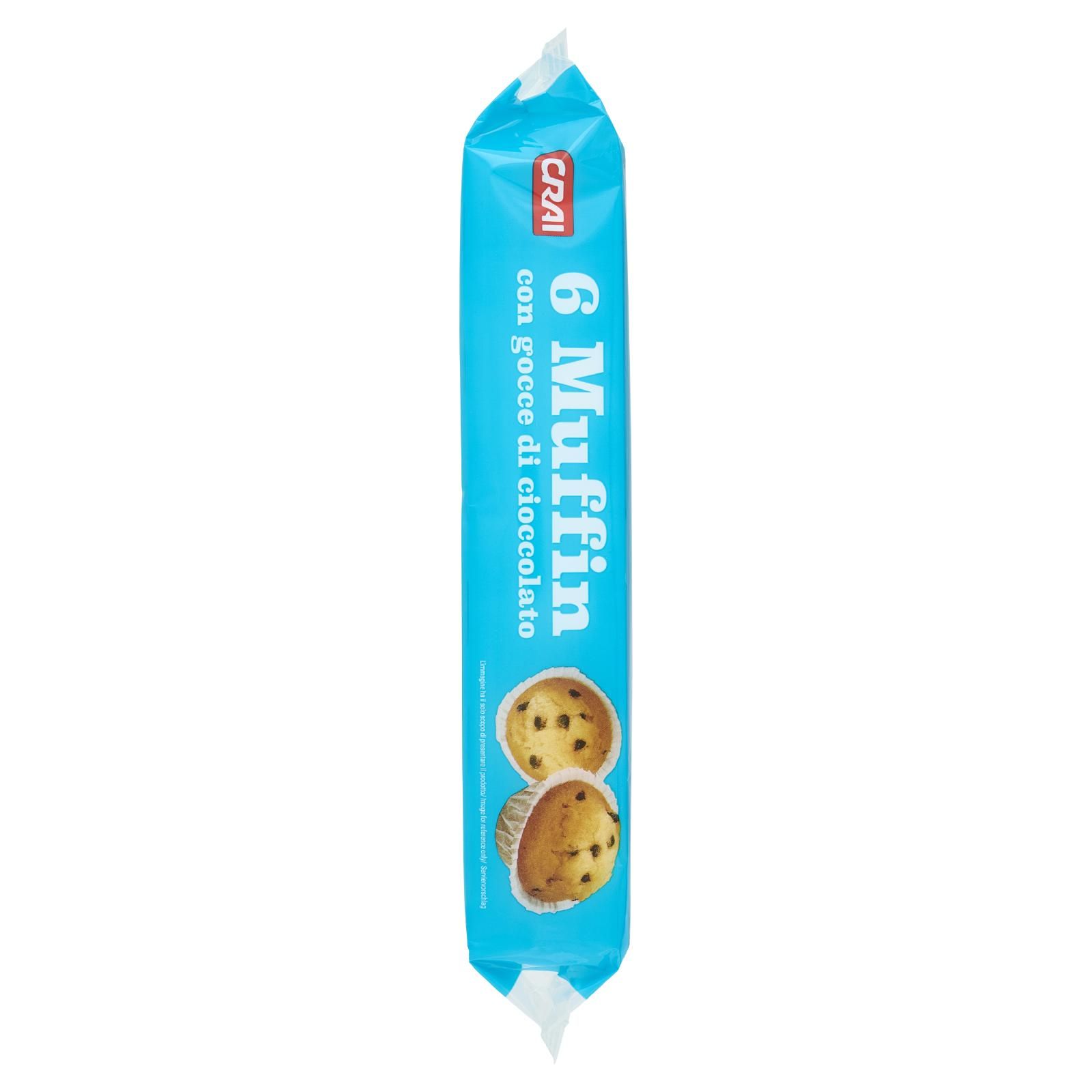 Crai Muffin con gocce di cioccolato 6 x 40 g