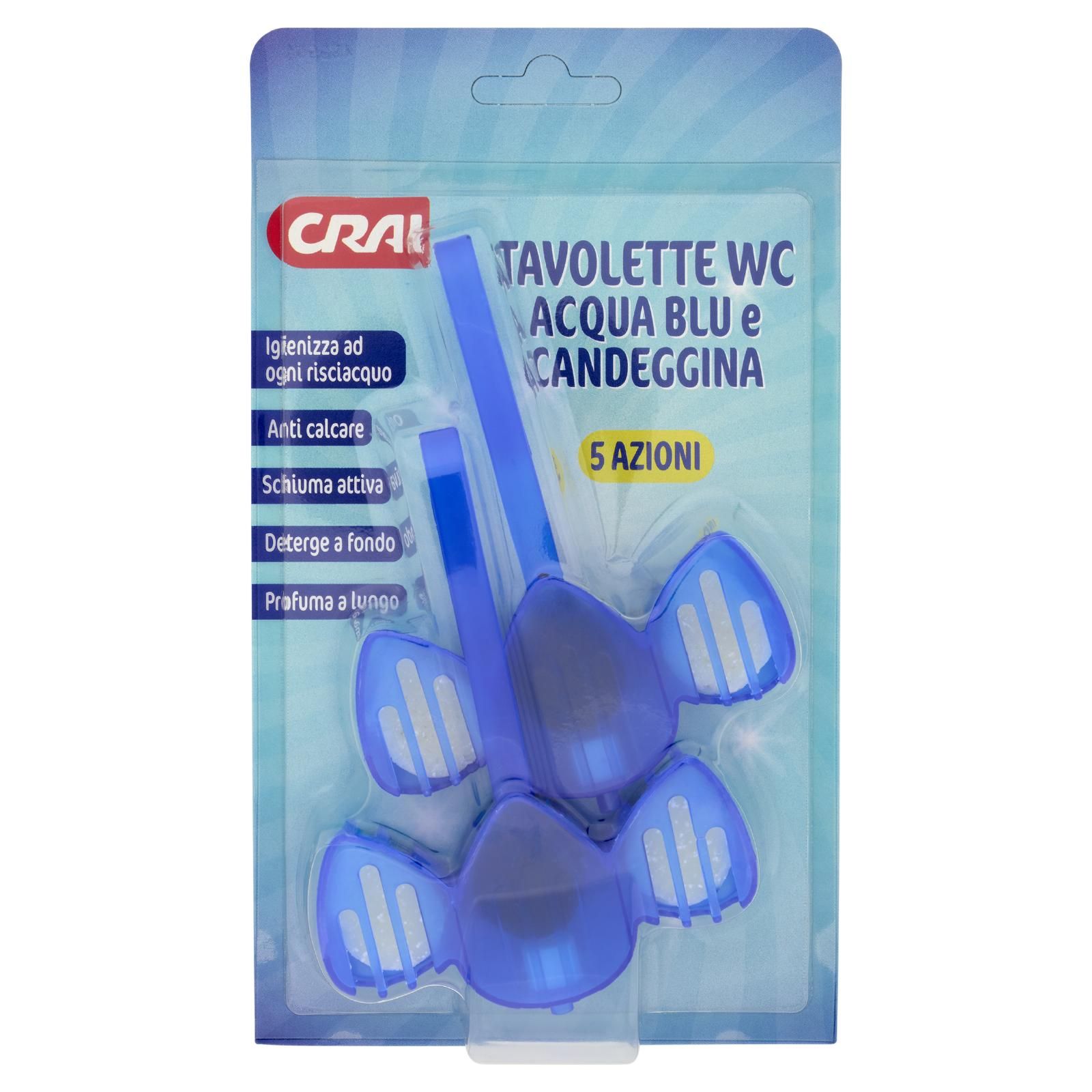 Crai Tavolette WC Acqua Blu e Candeggina 2 x 33 g