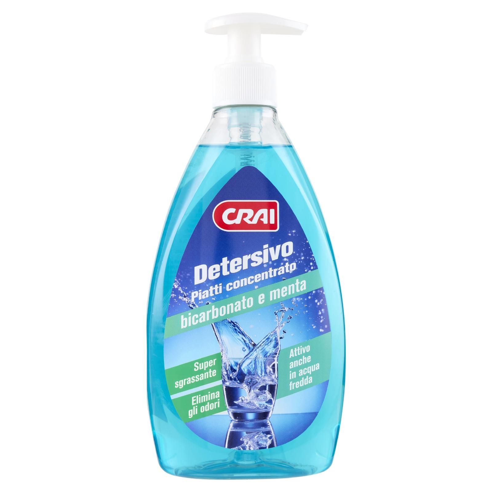 Crai Detersivo Piatti concentrato e bicarbonato e menta 500 ml