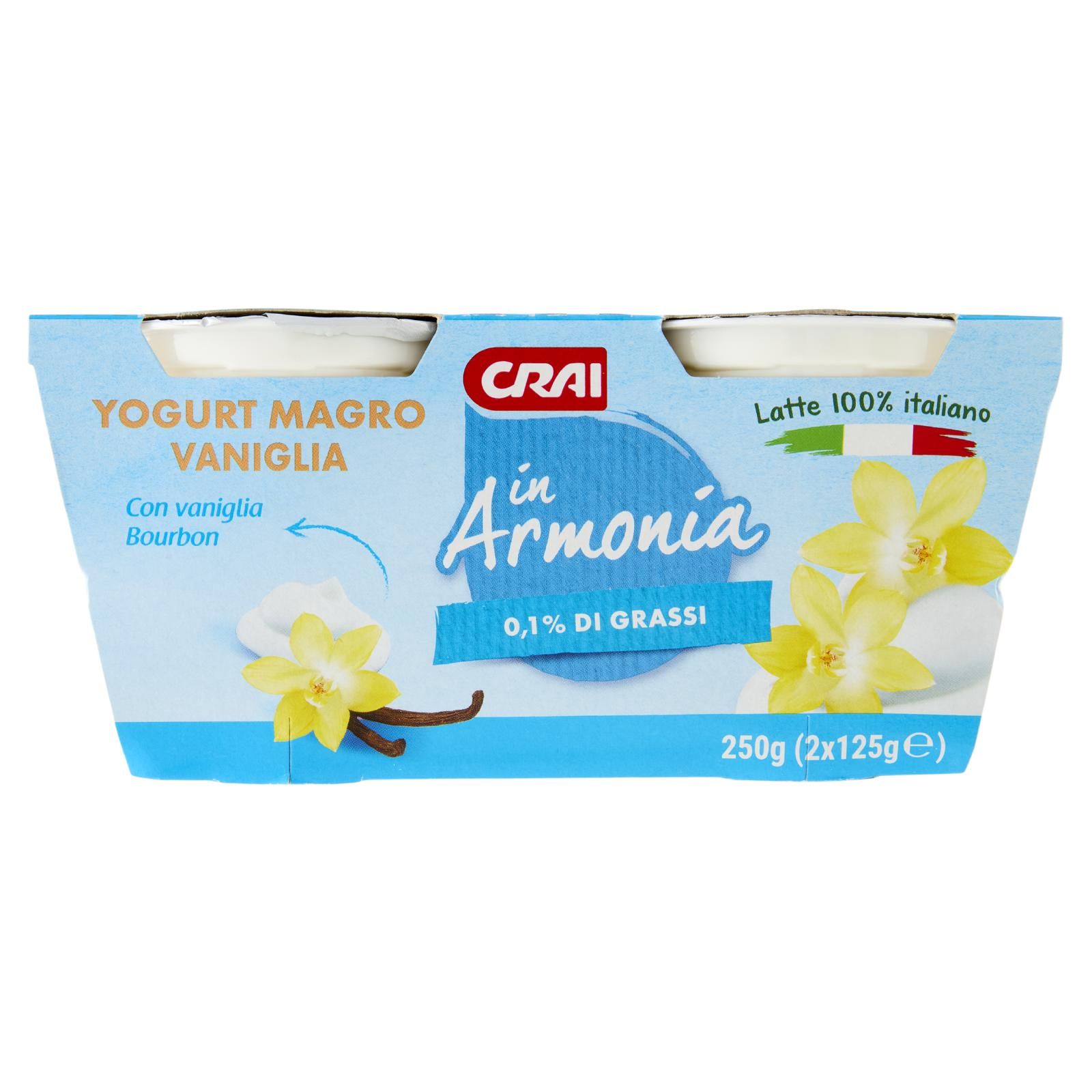 Crai in Armonia Yogurt Magro Vaniglia 2 x 125 g