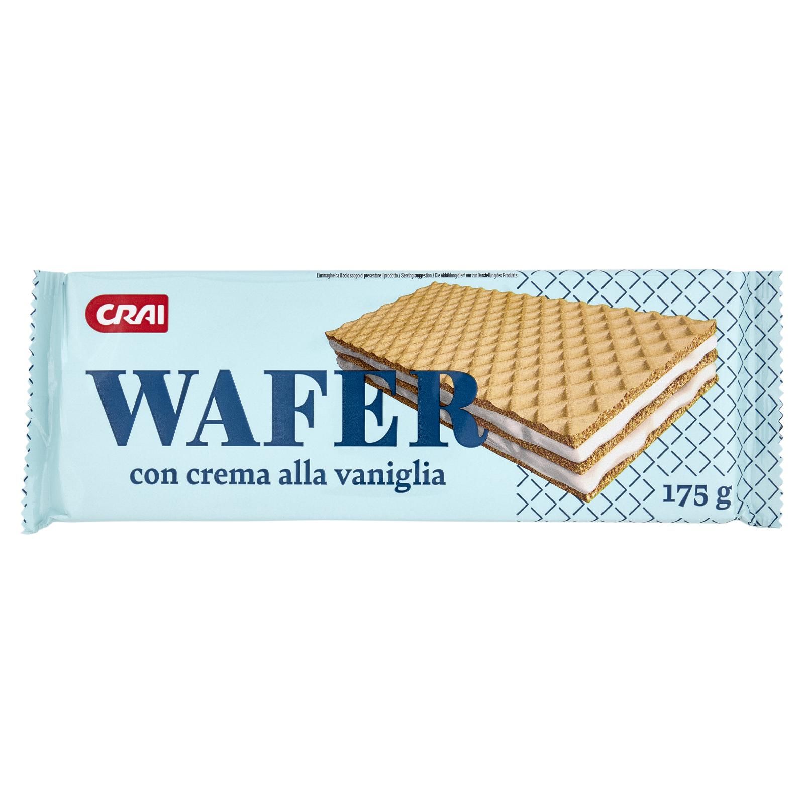 Crai Wafer con crema alla vaniglia 175 g