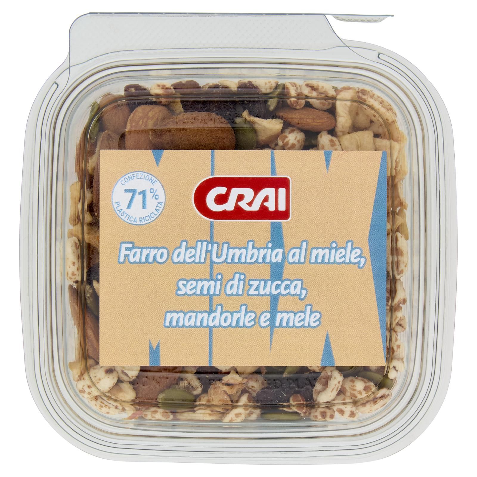 Crai Farro dell'Umbria al miele, semi di zucca, mandorle e mele 120 g