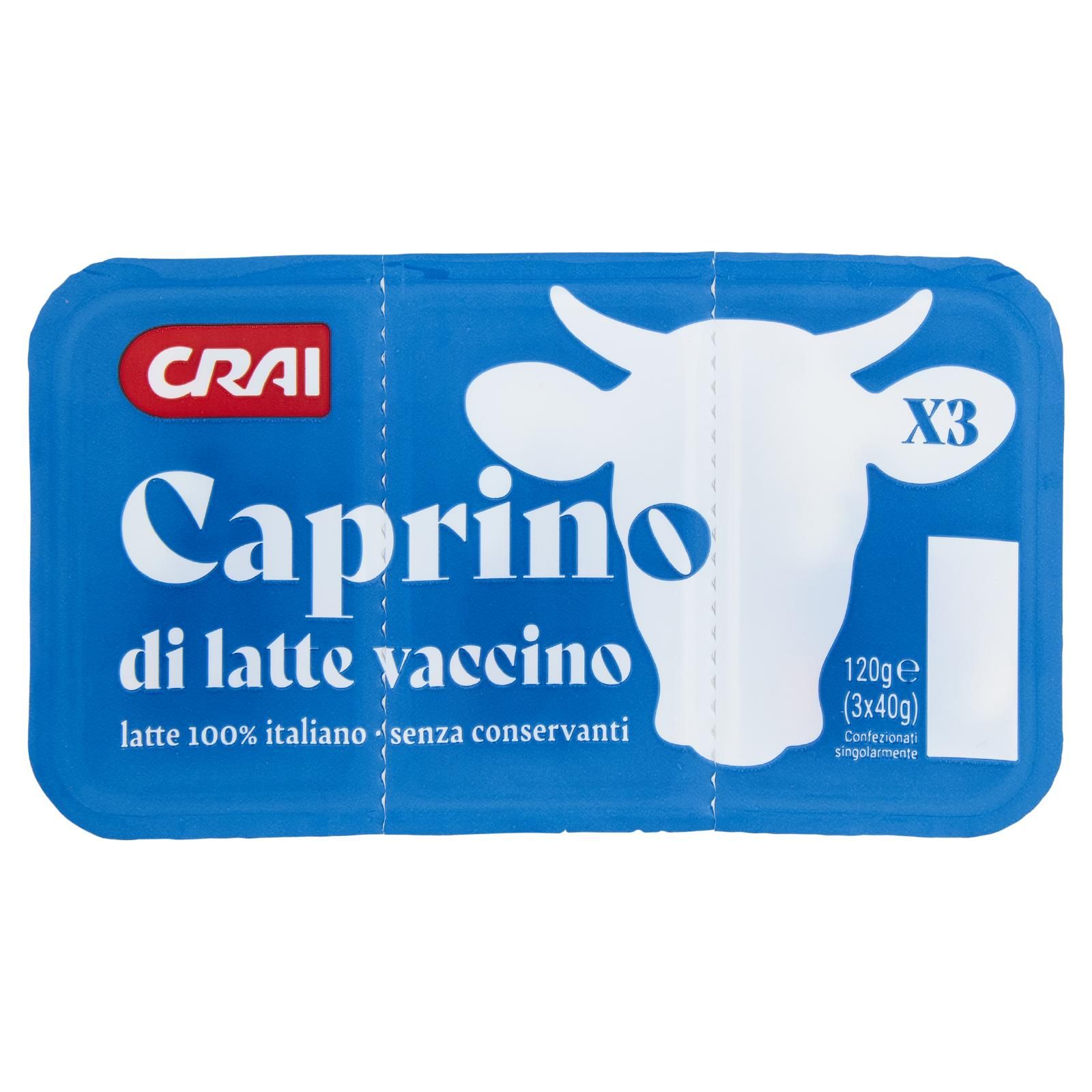 Crai Caprino di latte vaccino 3 x 40 g