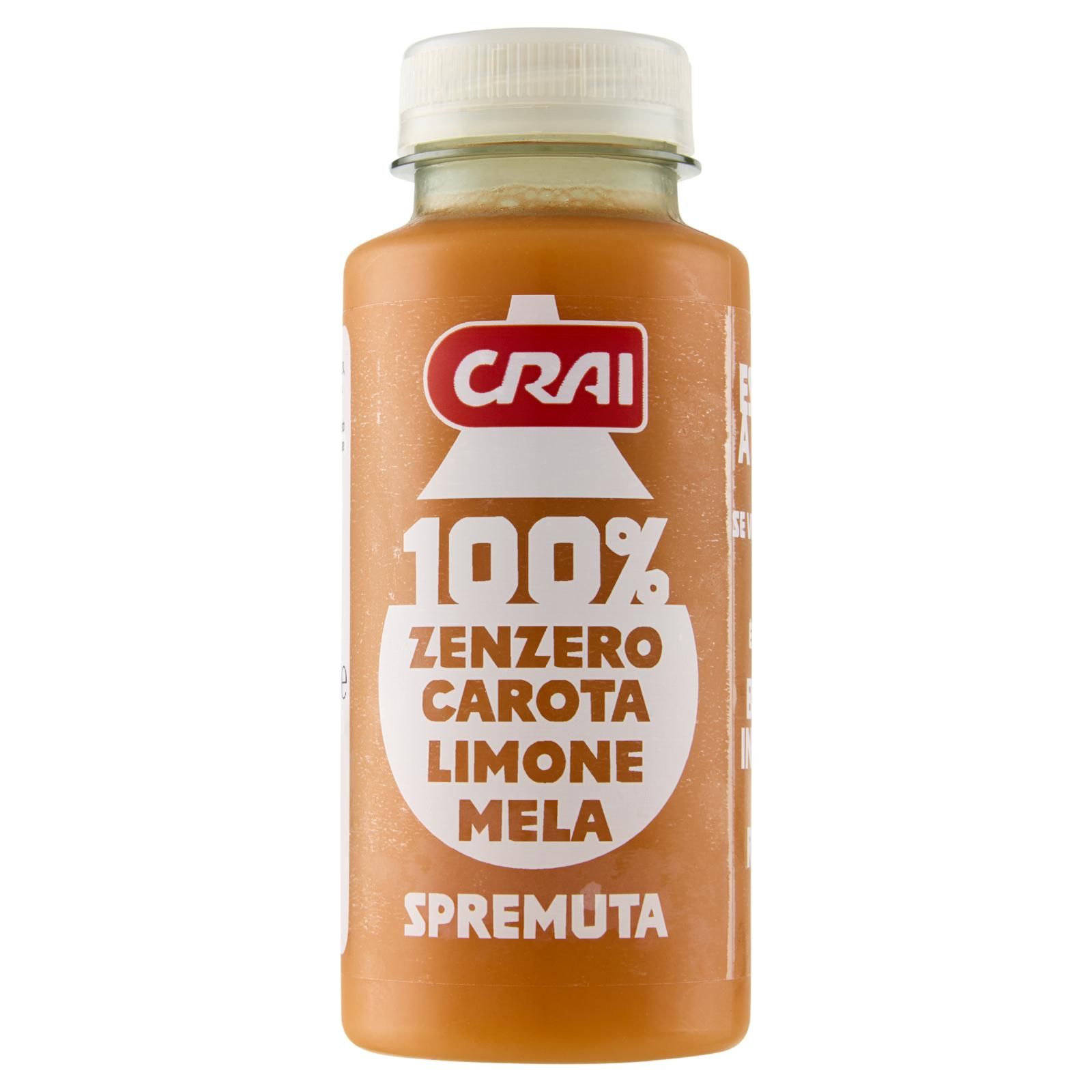 Crai 100% Zenzero Carota Limone Mela Spremuta 250 ml