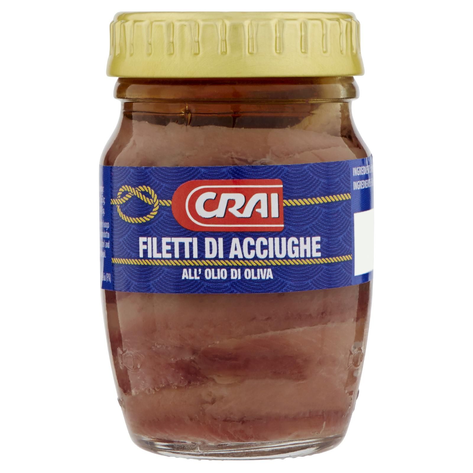 Crai Filetti Di Acciughe All'Olio Di Oliva 90 g
