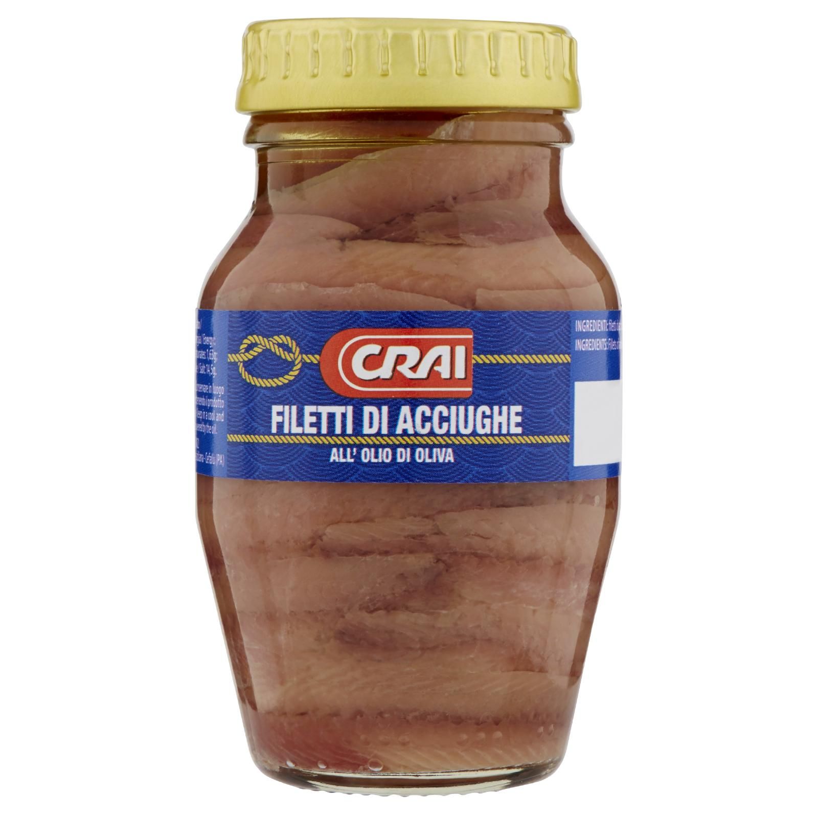 Crai Filetti Di Acciughe All'Olio Di Oliva 156 g