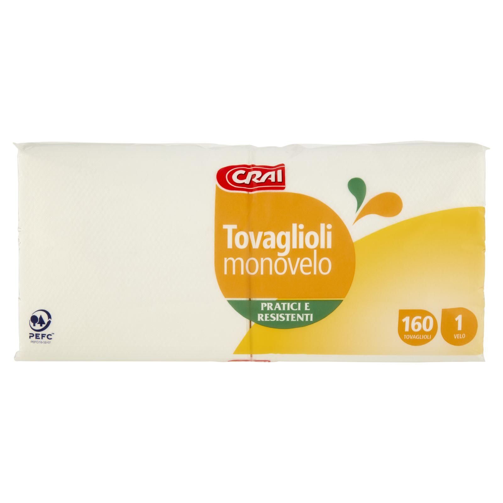 Crai Tovaglioli monovelo 160 pz