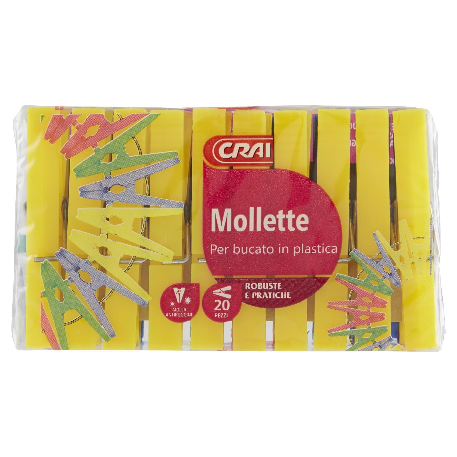 Crai Mollette Per bucato in plastica 20 pz