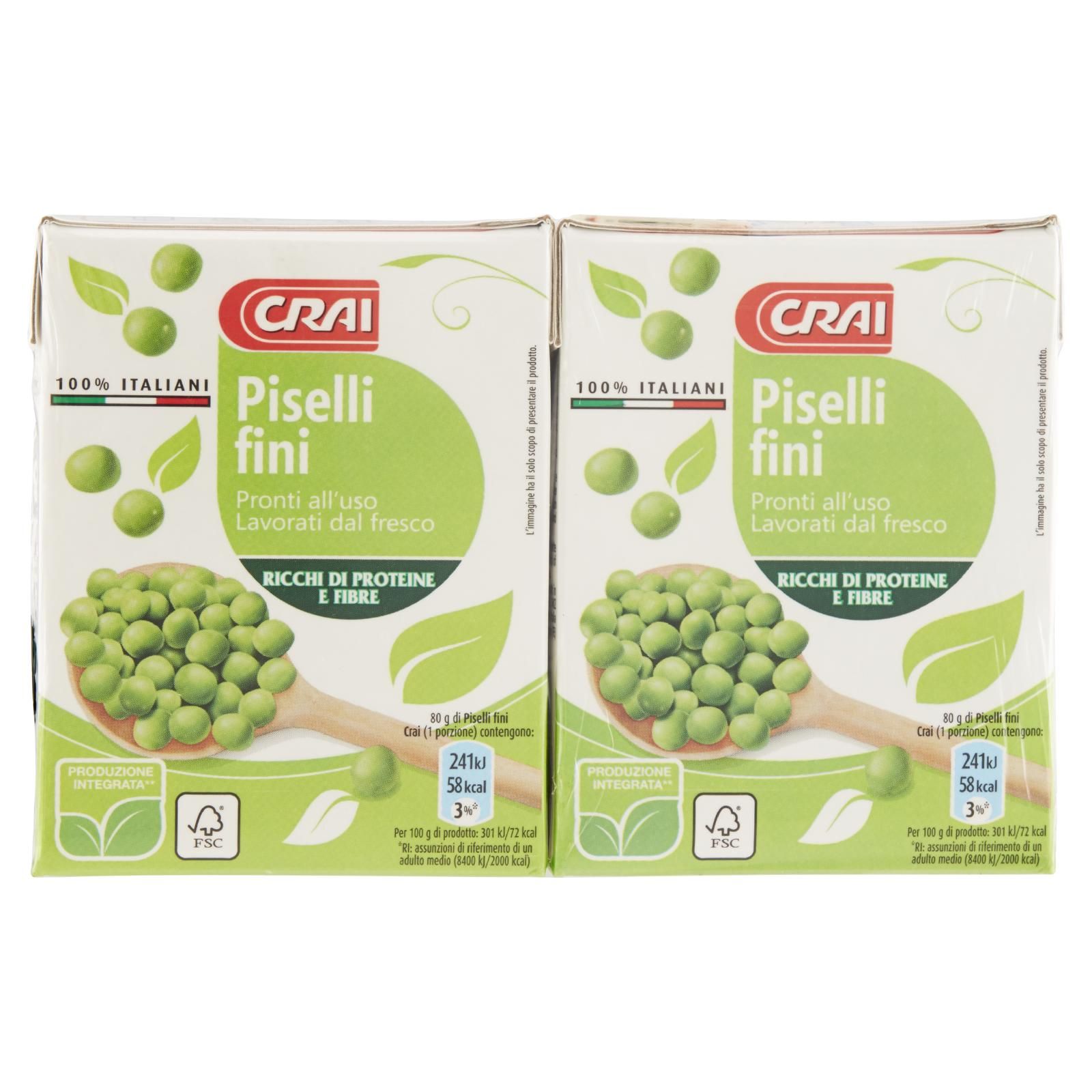 Crai Piselli fini 2 x 380 g
