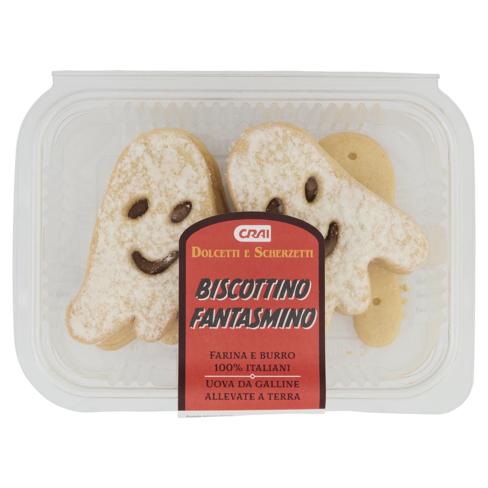 Crai Dolcetti E Scherzetti Biscottino Fantasmino 200 g