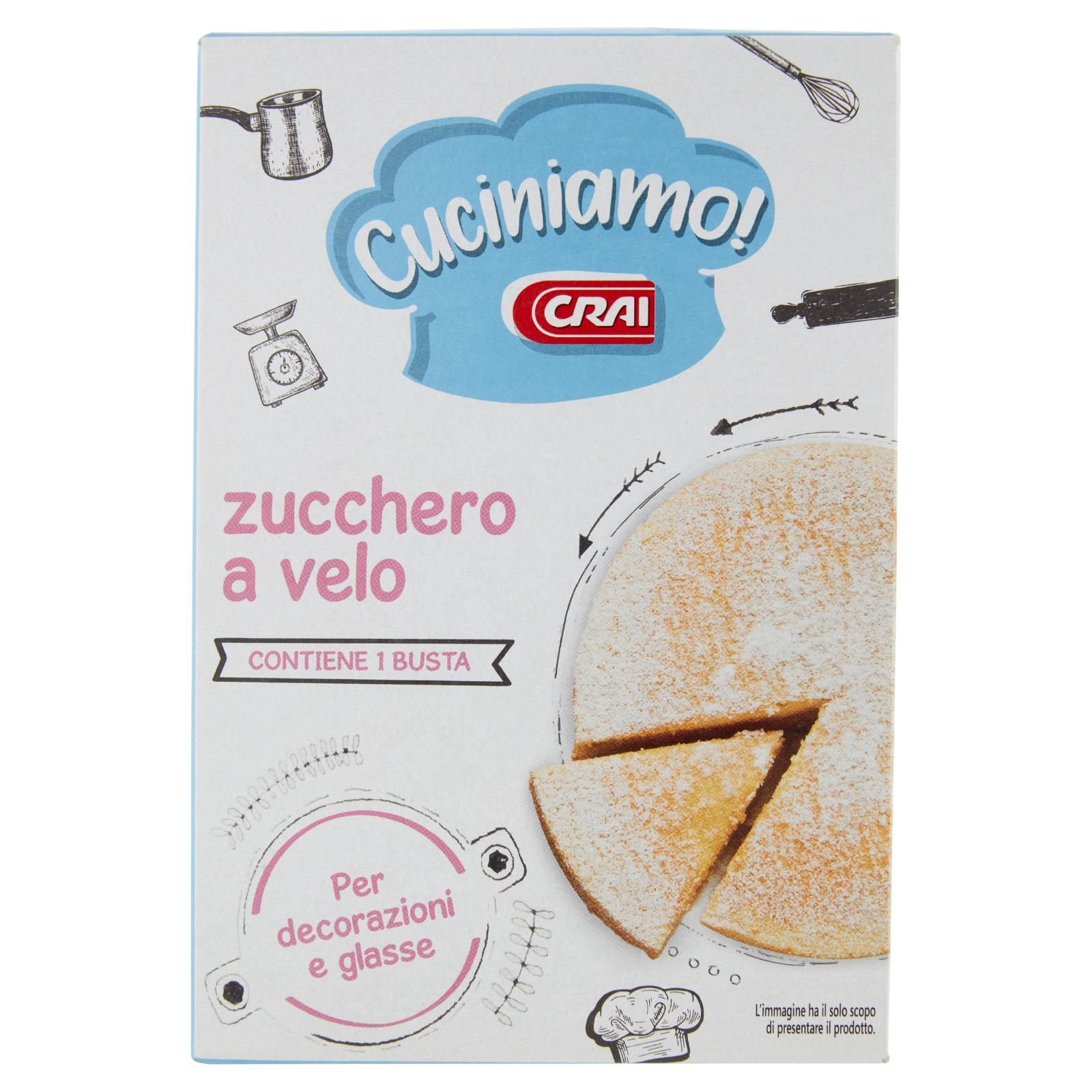 Crai Cuciniamo! zucchero a velo 125 g
