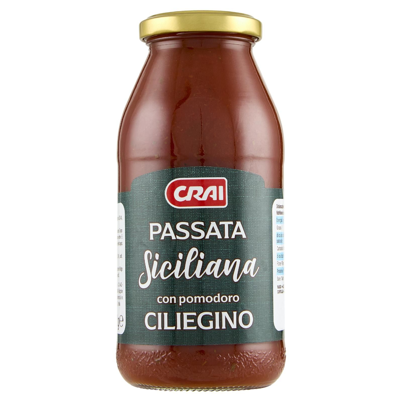 Crai Passata Siciliana con pomodoro Ciliegino 500 g