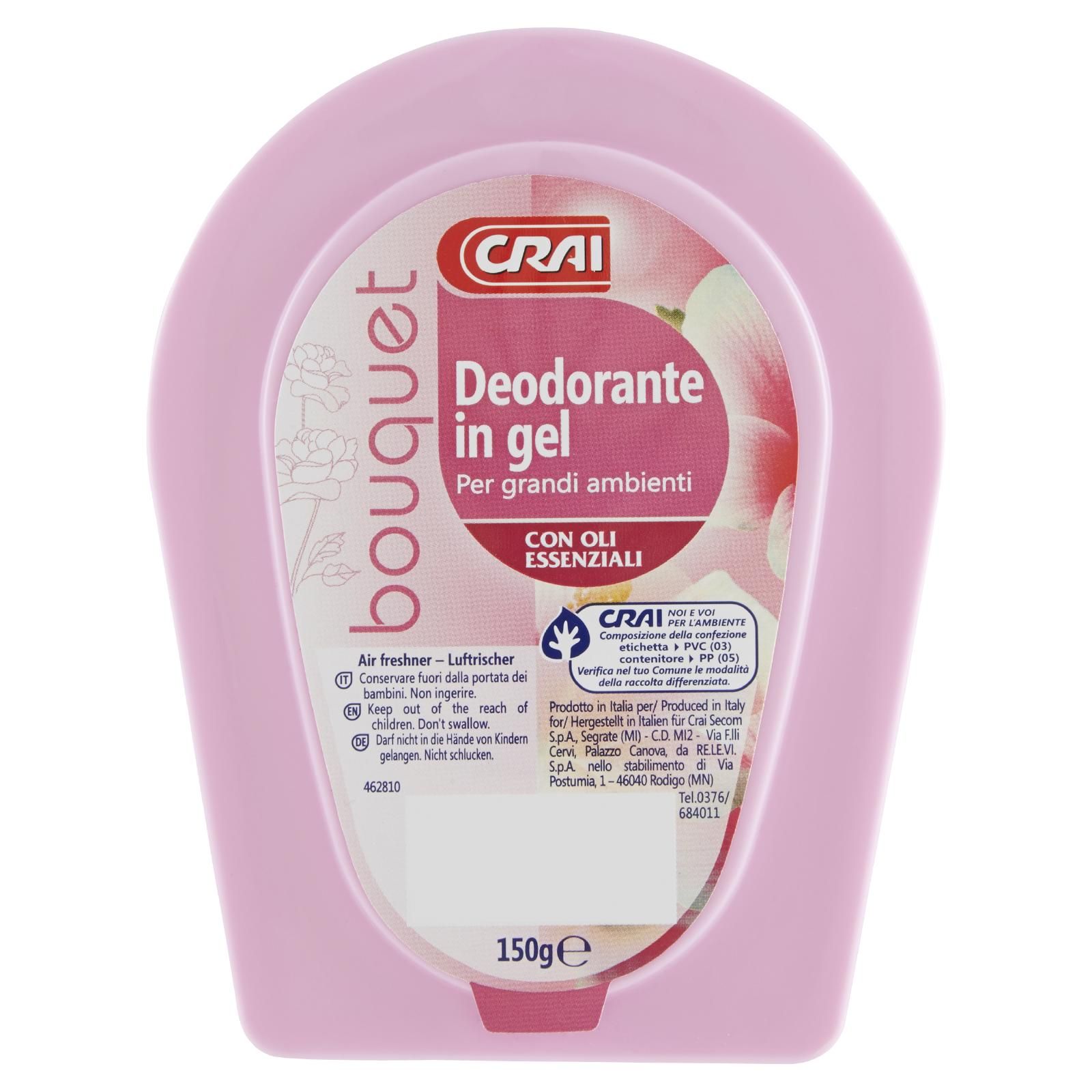 Crai Deodorante in gel Per grandi ambienti bouquet 150 g