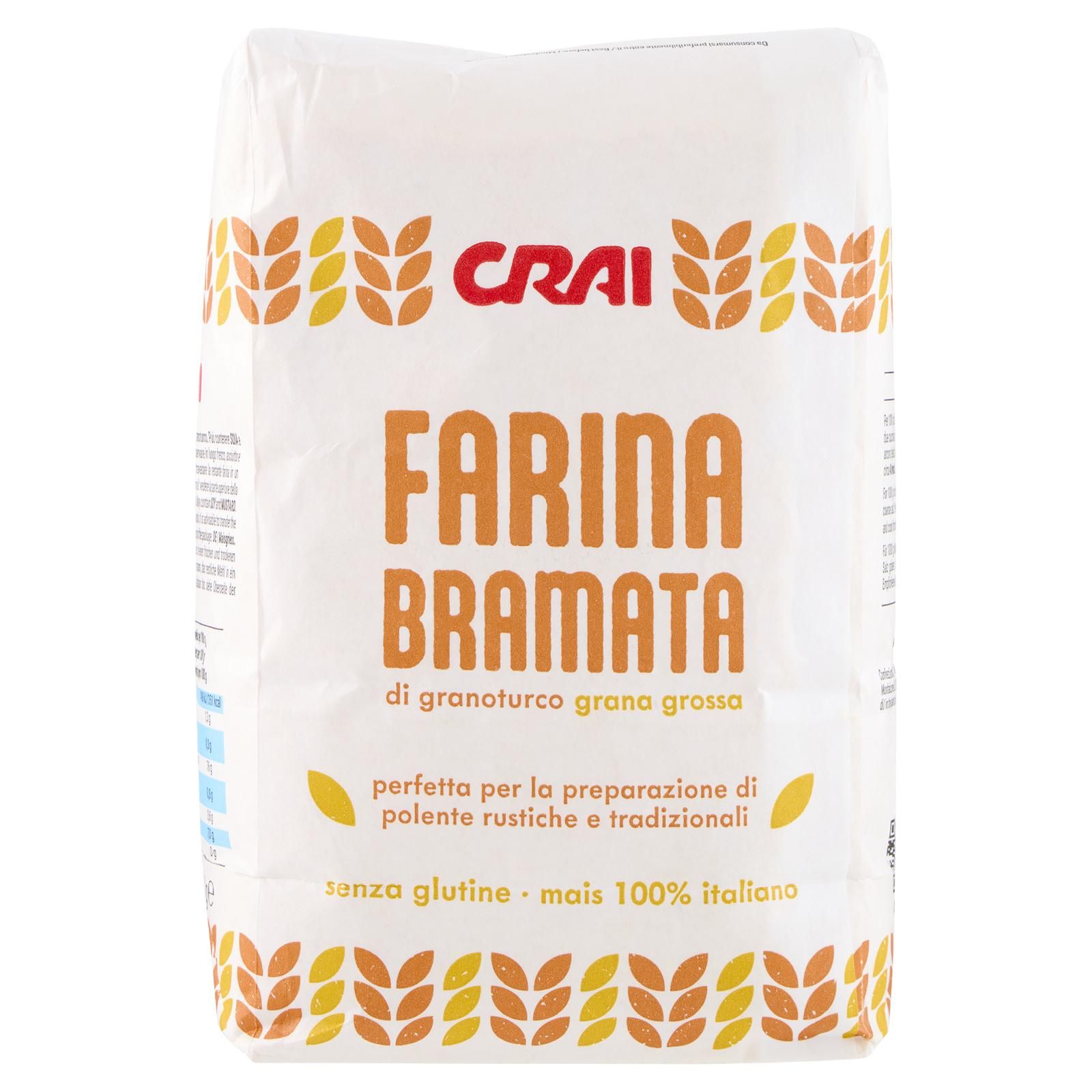 Crai Farina bramata di granoturco grana grossa 1000 g