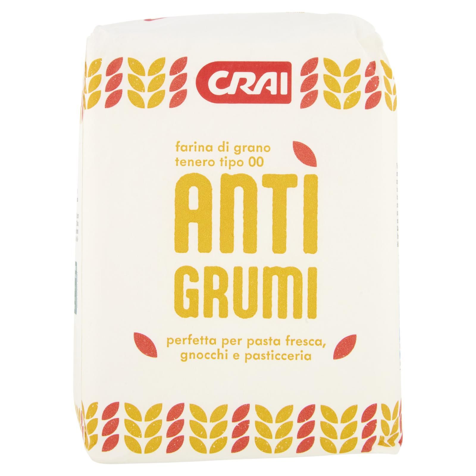 Crai farina di grano tenero tipo 00 Anti Grumi 1000 g