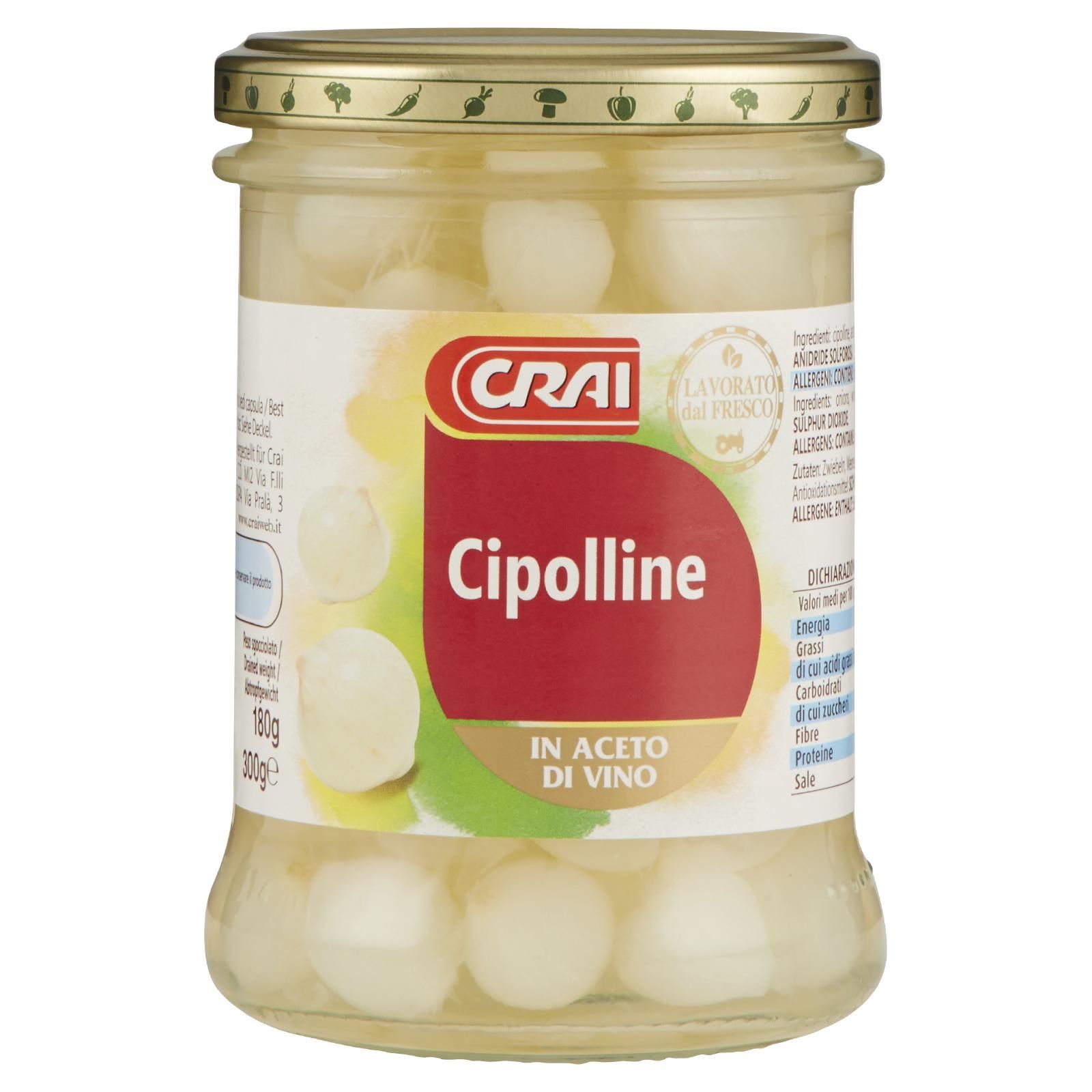 Crai Cipolline In Aceto Di Vino 300 g