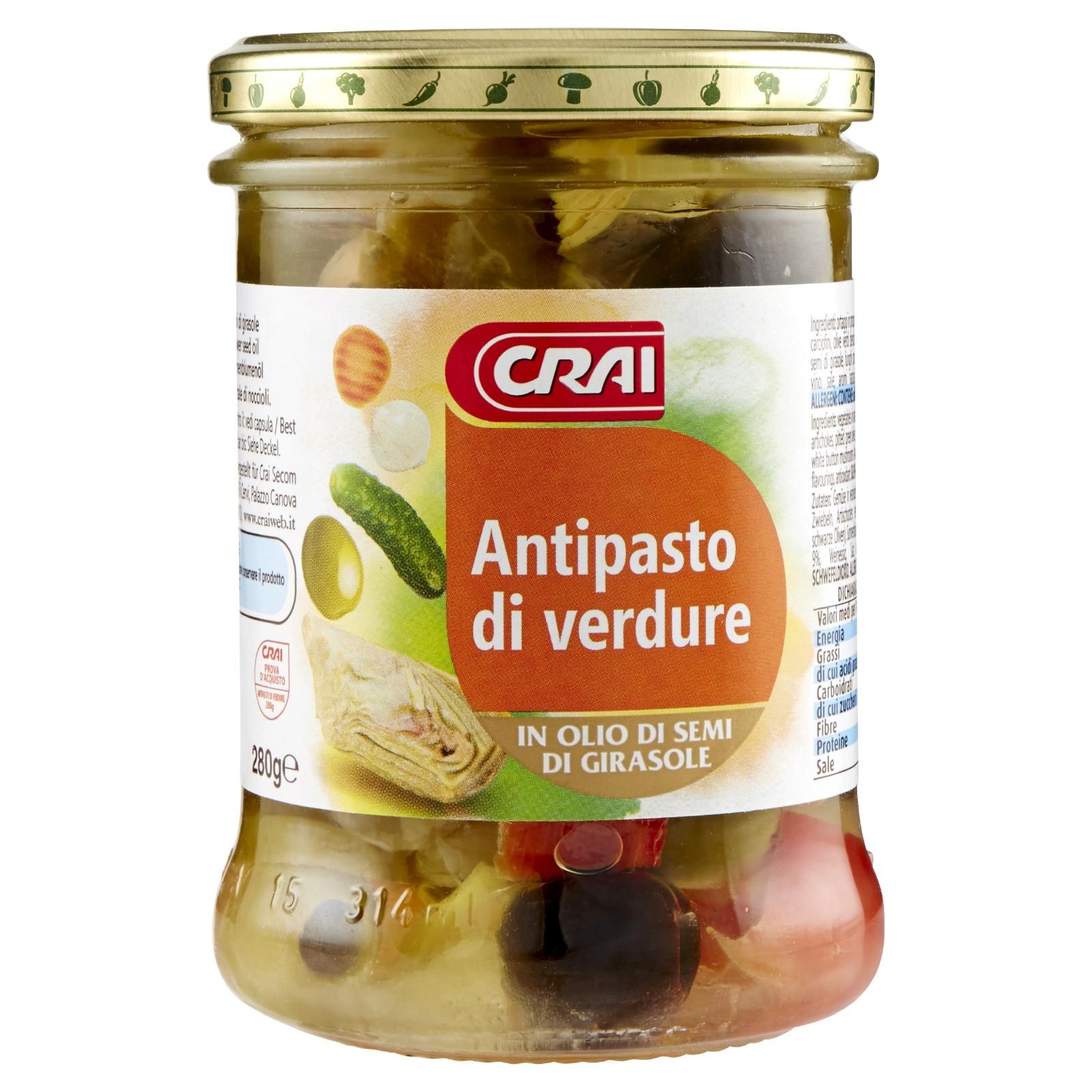 Crai Antipasto di verdure 280 g