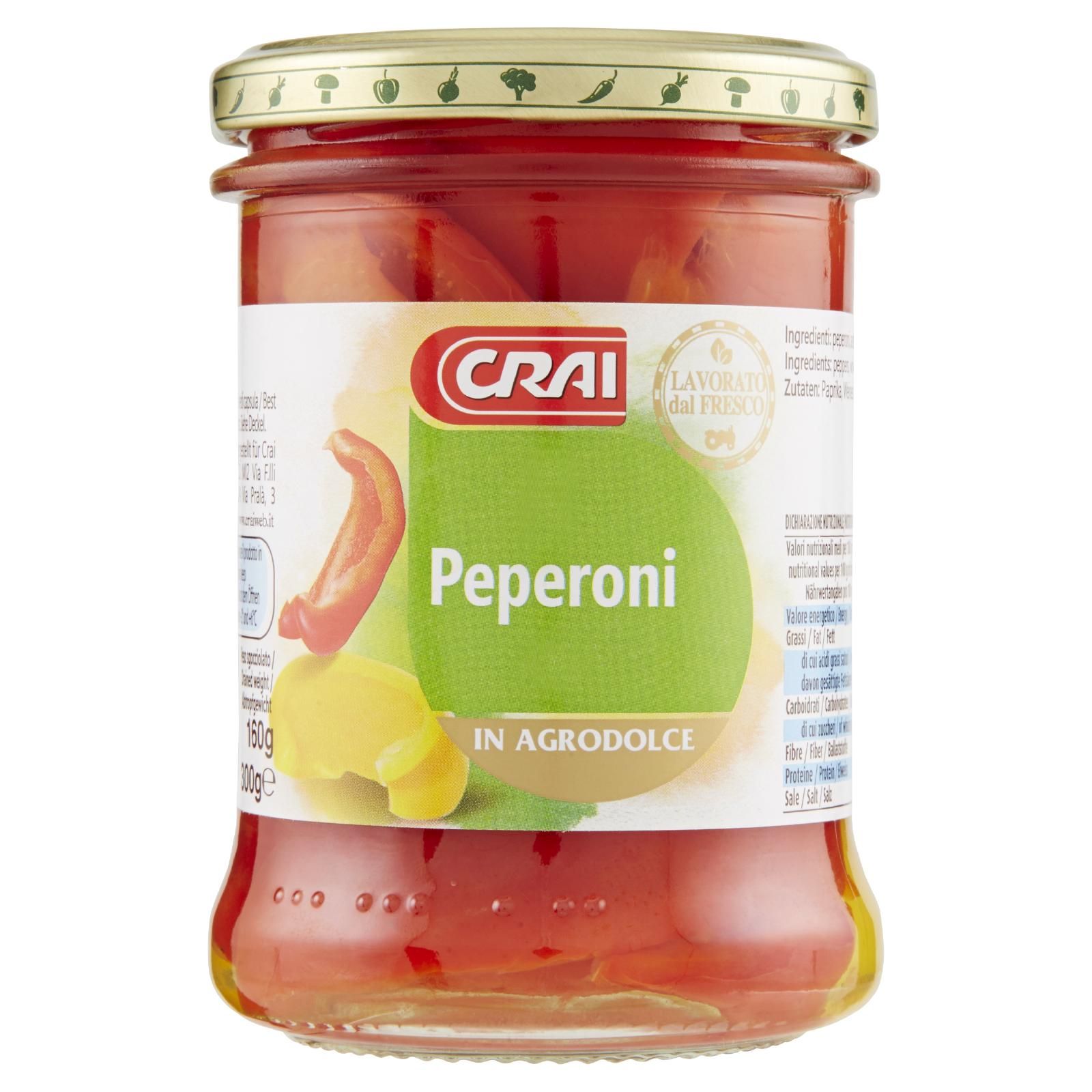 Crai Peperoni In Agrodolce 300 g