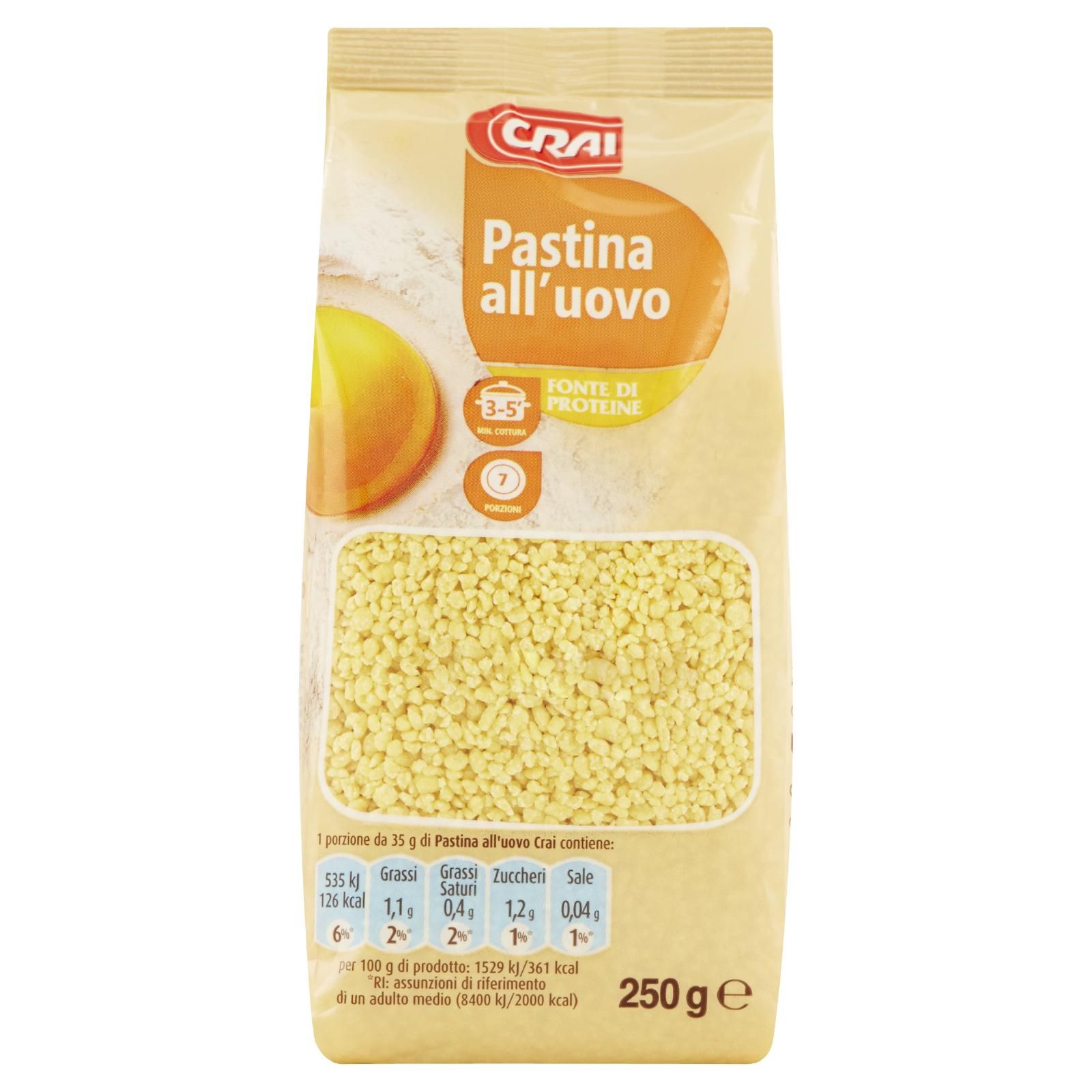 Crai Pastina all'uovo 13 Grattini 250 g