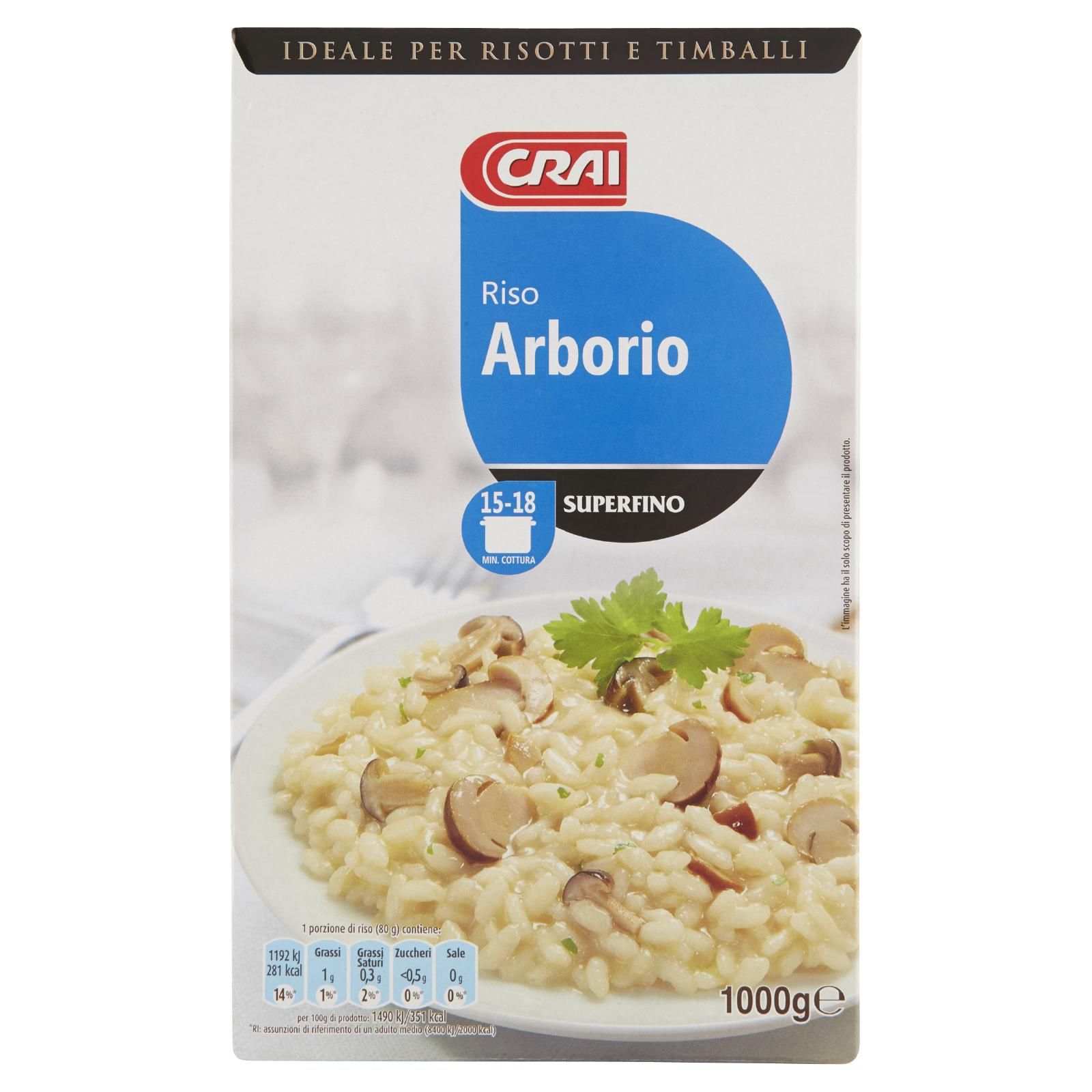 Crai Riso Arborio Superfino 1000 g