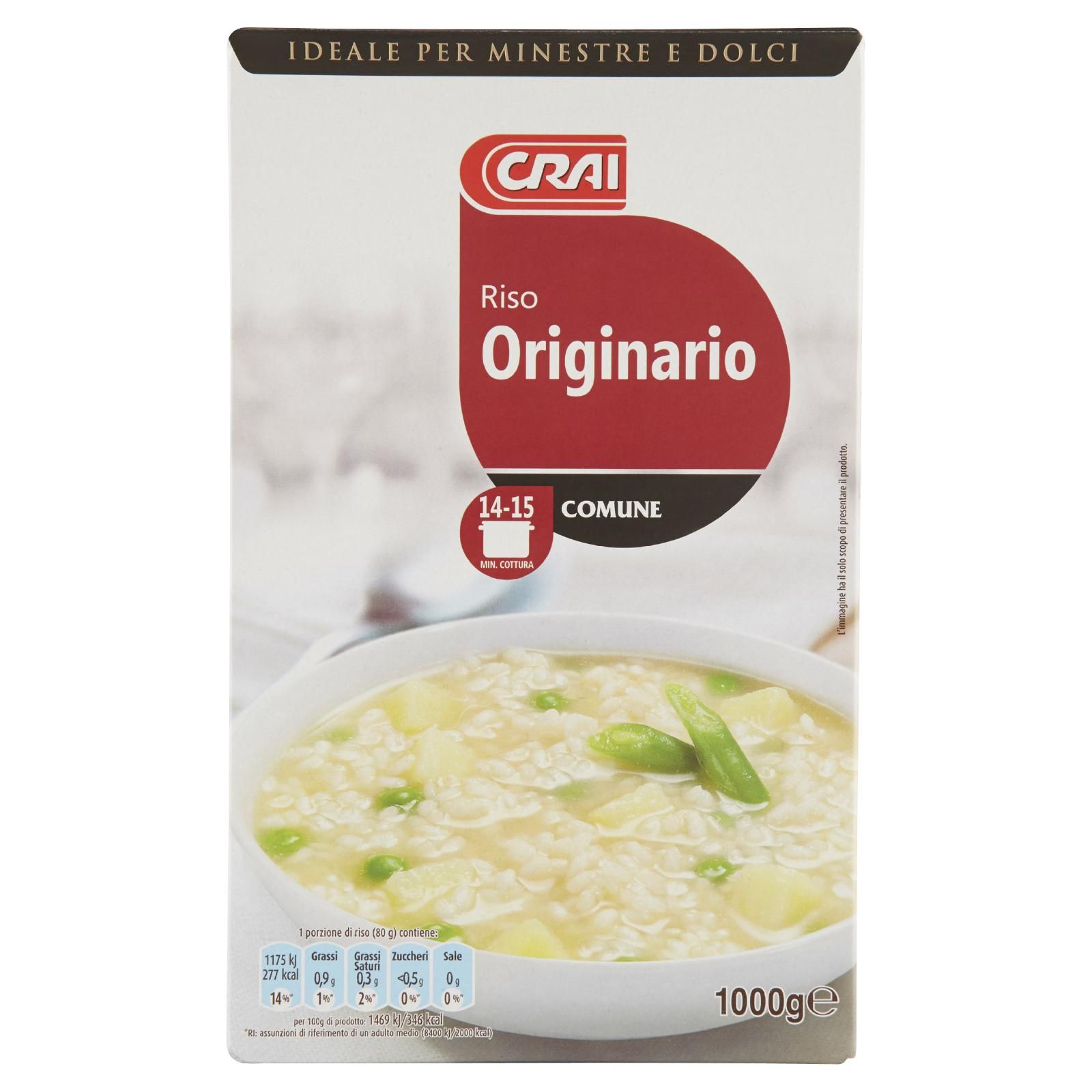 Crai Riso Originario Comune 1000 g