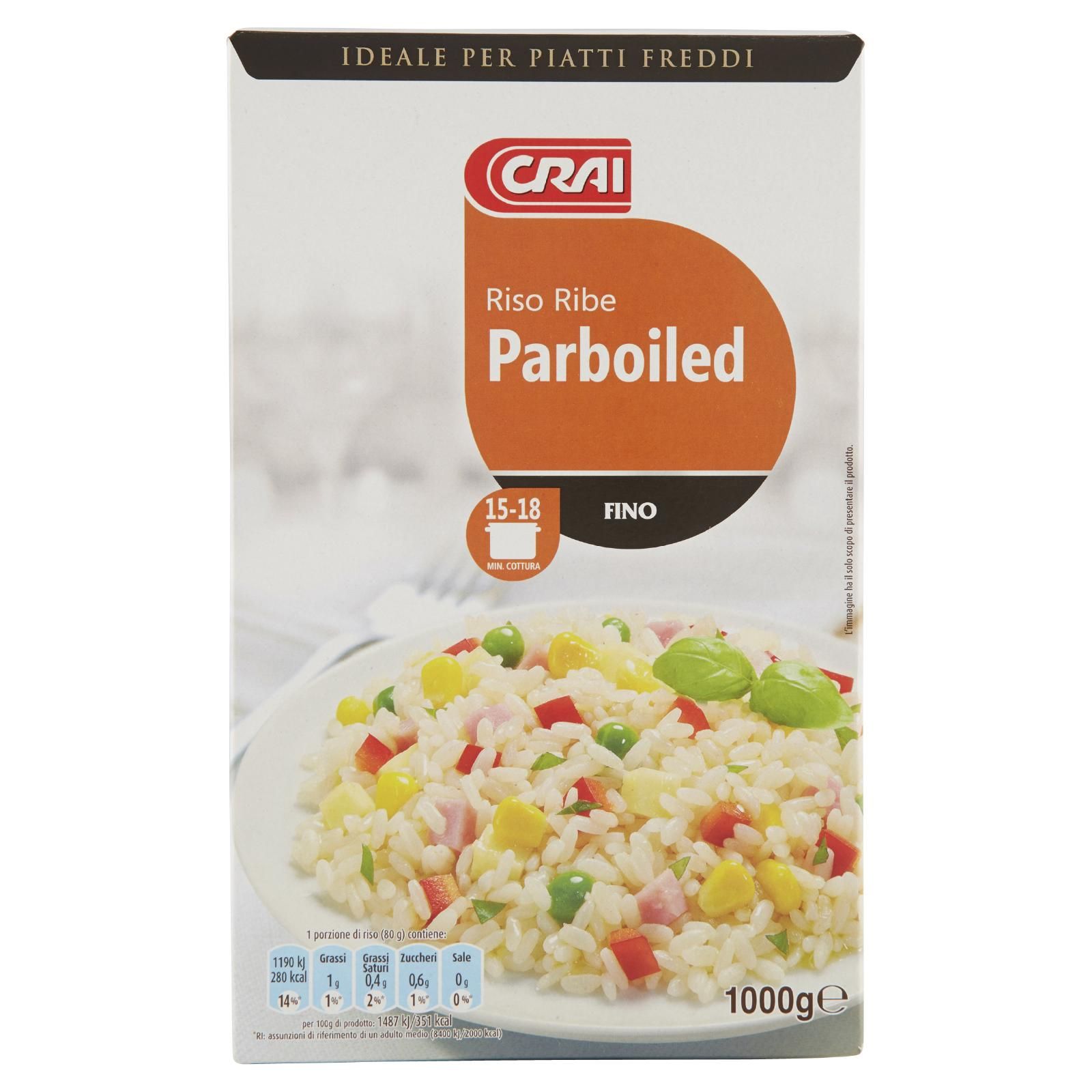 Crai Riso Ribe Parboiled Fino 1000 g