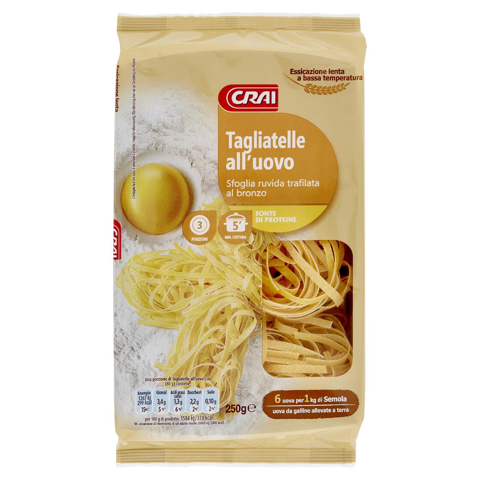 Crai Tagliatelle all'uovo 250 g