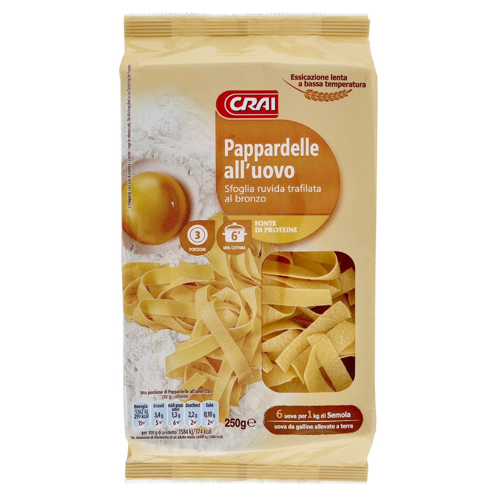 Crai Pappardelle all'uovo 250 g