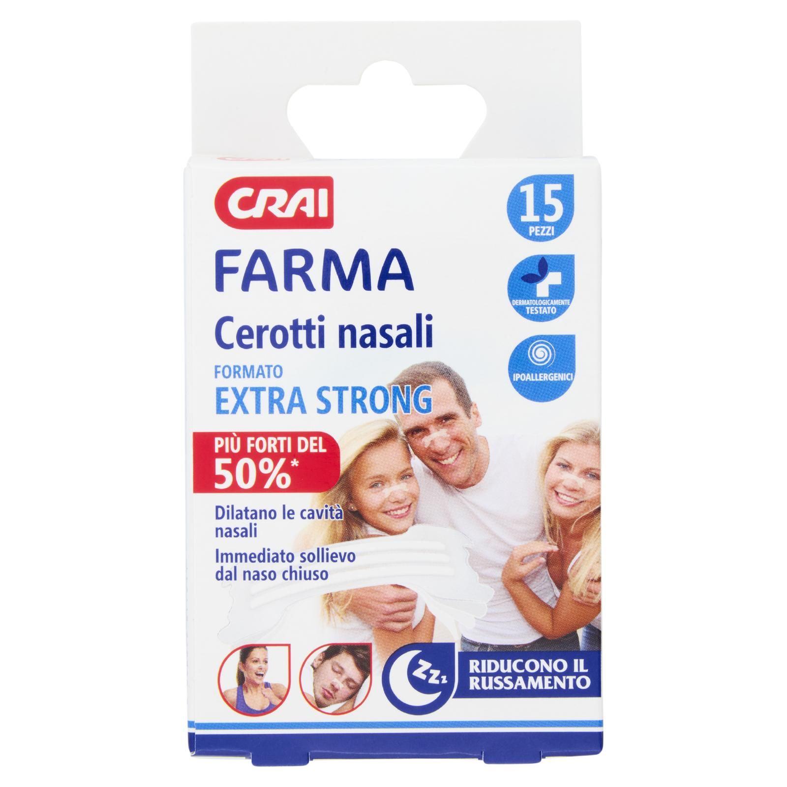 Crai Farma Cerotti nasali Formato Extra Strong 15 pz