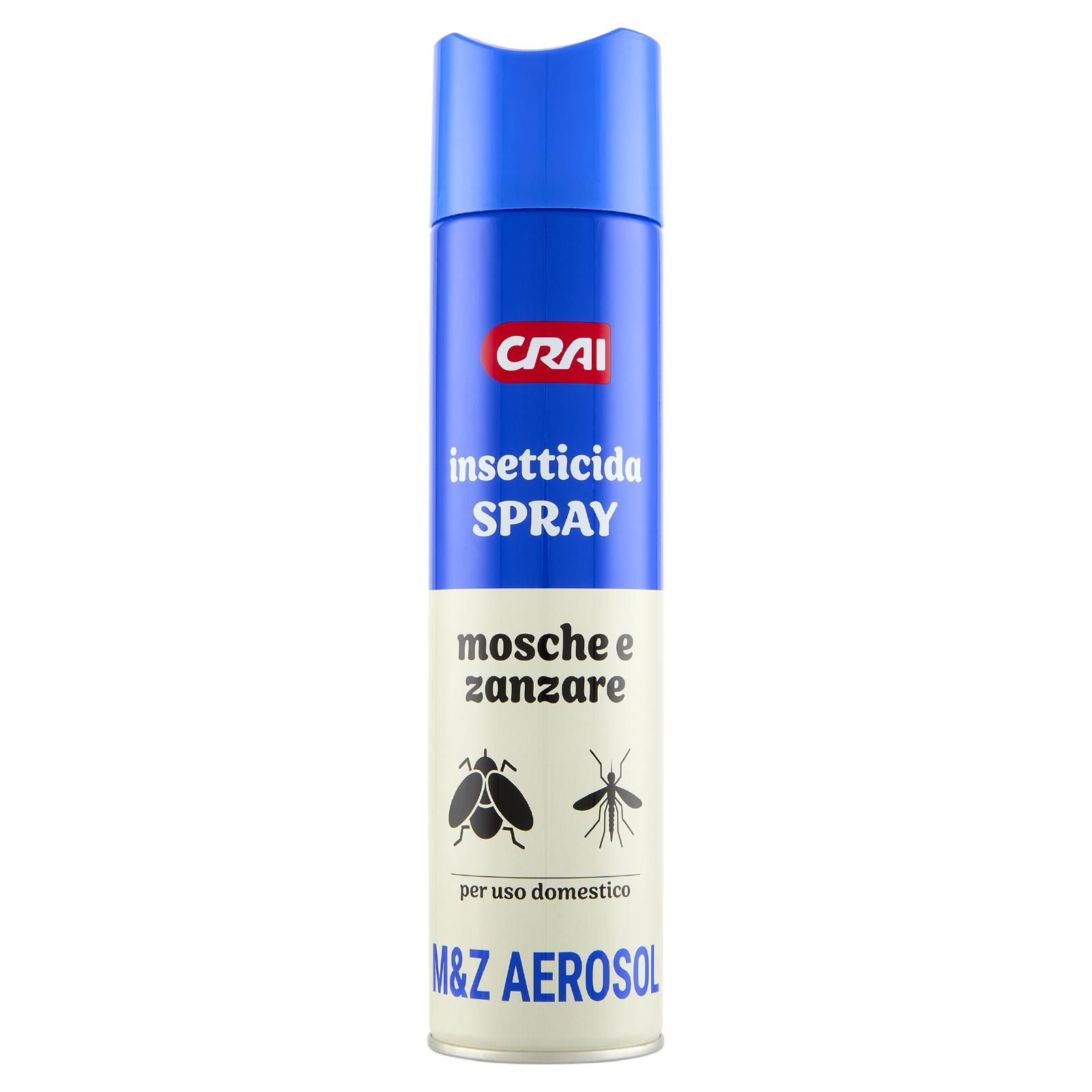 Crai insetticida Spray mosche e zanzare M&Z Aerosol 400 ml